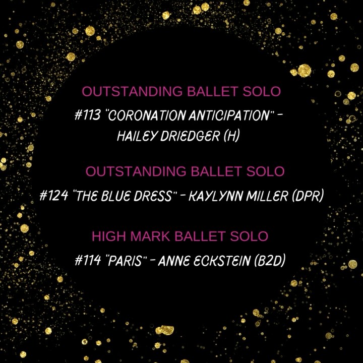 Day 1 Overall Award Winners! 🪩