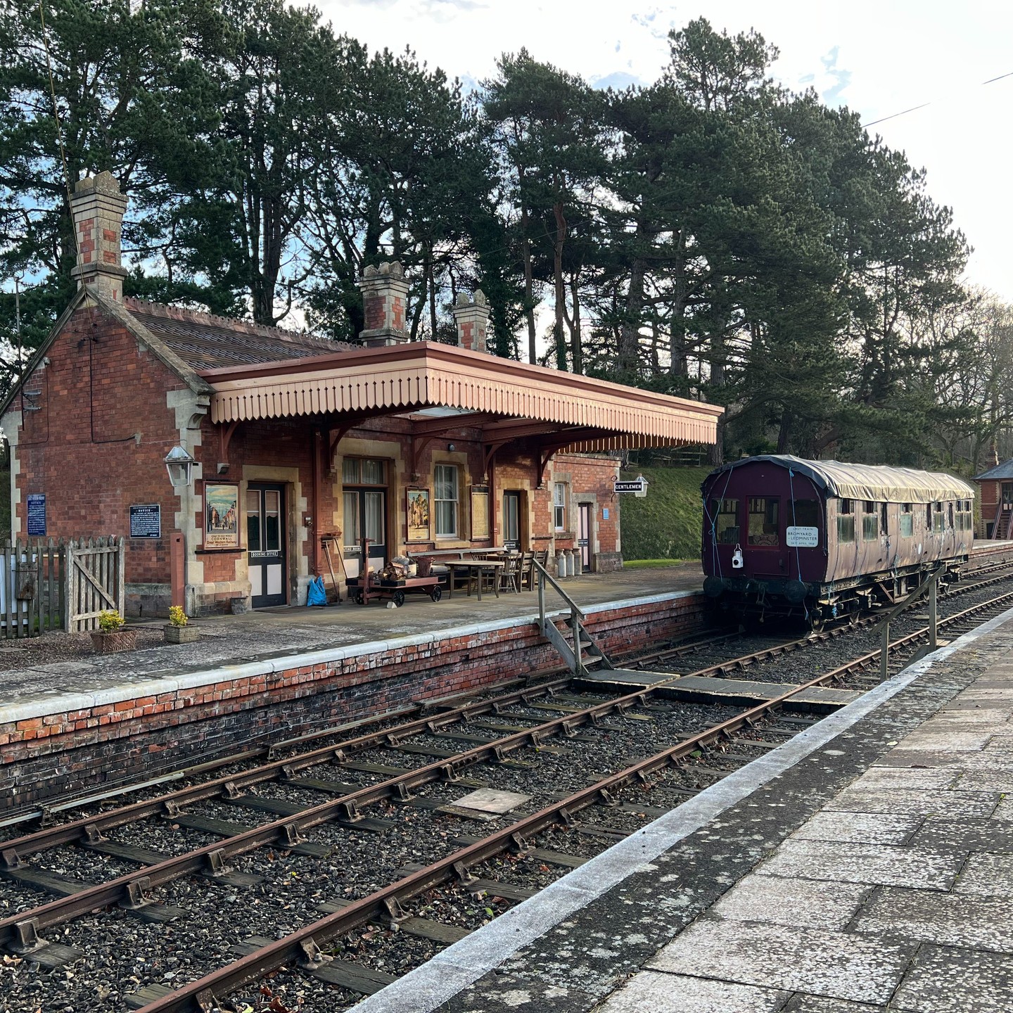 A most enchanting place.... I was lucky enough to be commissioned for the refurbishment and extension to this beautiful former railway station... the carriages will also be fully restored to their former glory. #railwayarchitecture #refurbishment #architect #abandonedrailways