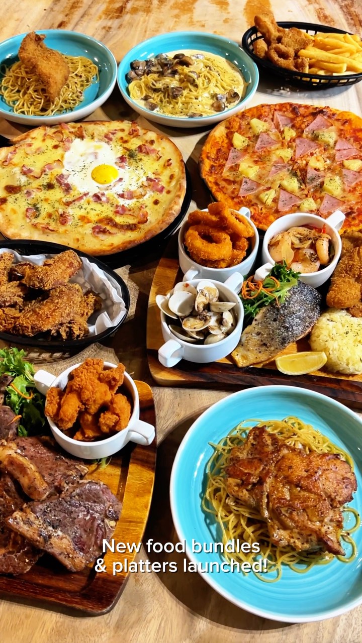 Feast Mode: ON! 😋
Our NEW food bundles & platters make up the ultimate feast for sharing. From sumptuous meat platters and fresh seafood platters to hearty pasta bundles, order yours today on Oddle and GrabFood!