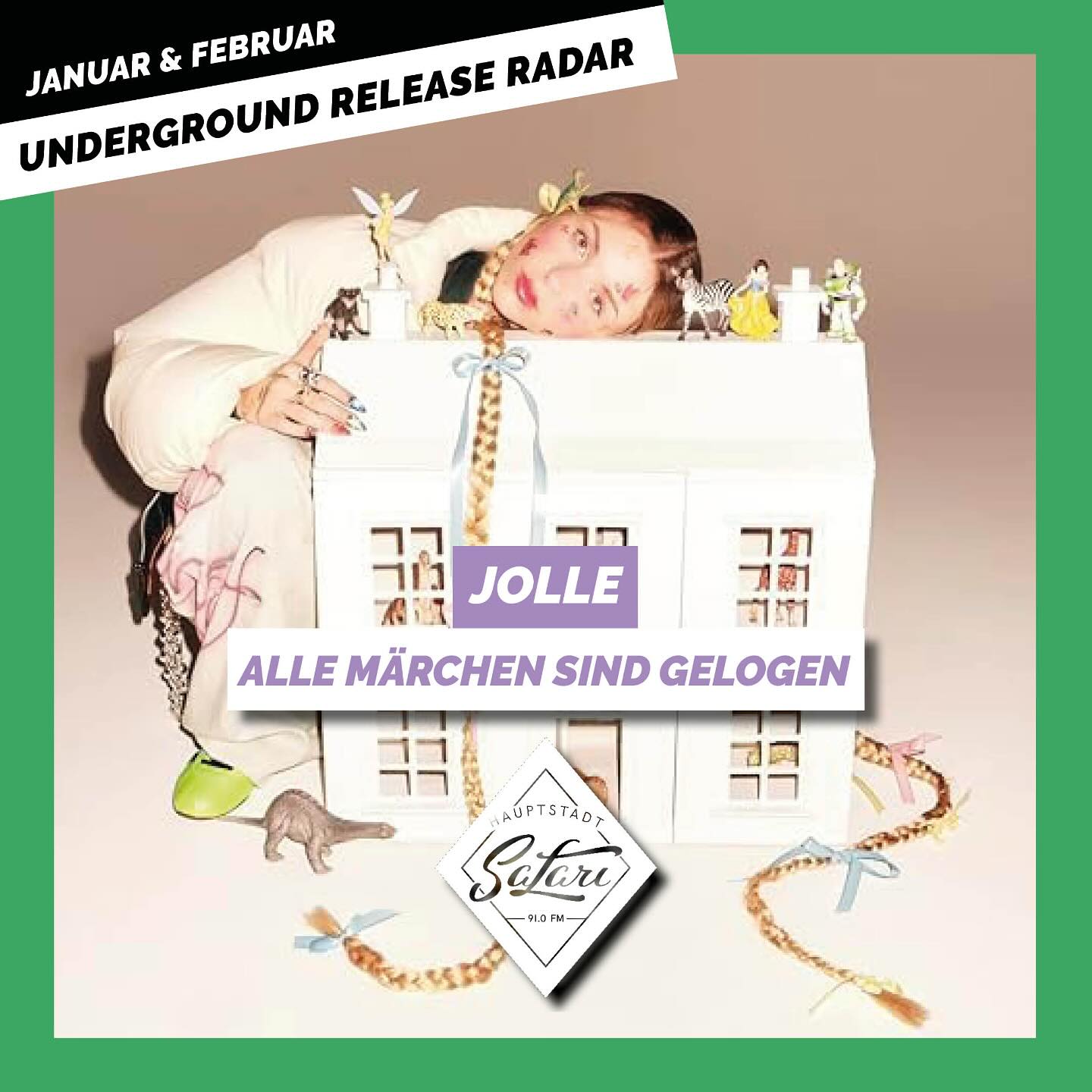 ◾️Jolle ist eine Musikerin, die man auf dem Radar haben sollte. Aufgewachsen in Herford, hat sie mittlerweile in Hamburg ihre musikalische Heimat gefunden. Ihr Sound? Eine Mischung aus Elektro-Pop, Rap und einer guten Portion Melancholie – irgendwo zwischen Großstadt-Nächten und Tagträumen.
◾️Mit „Alle Märchen sind gelogen“ bringt sie genau das auf den Punkt: eine Coming-of-Age-Hymne, die den inneren Zwiespalt zwischen Hoffnung und Realität spürbar macht. Die Single zeigt uns eine Jolle, die keine Scheu hat, ihre innere Zerrissenheit vor uns preiszugeben und damit einmal mehr tief zu berühren.
◾️Ihre außergewöhnliche Stimme macht den Song noch intensiver – mal bricht sie, mal legt sie sich samtweich in die Soundkulisse, um dann wieder mit aller Kraft auszubrechen. Ein Song, der sich langsam aufbaut, einen mitreißt und dann noch lange nachhallt.
👉 Jetzt den ganzen Underground Release Radar auf Spotify hören! Link in der Bio 🎧