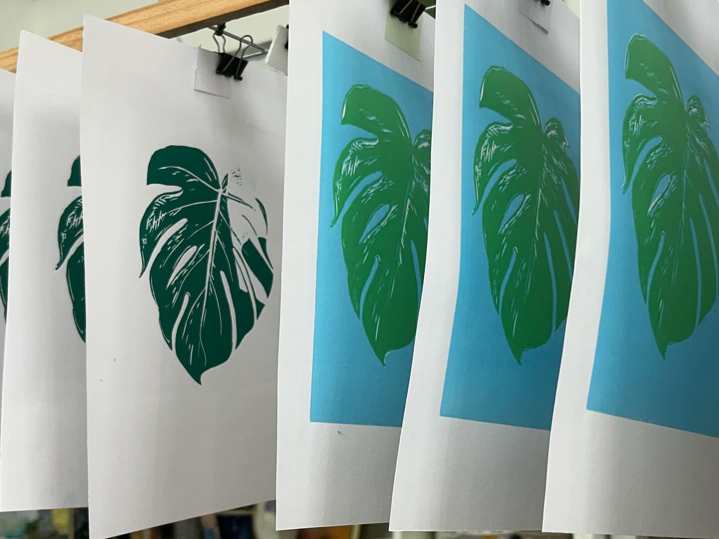 Happy Monday. Starting off the week making prints.