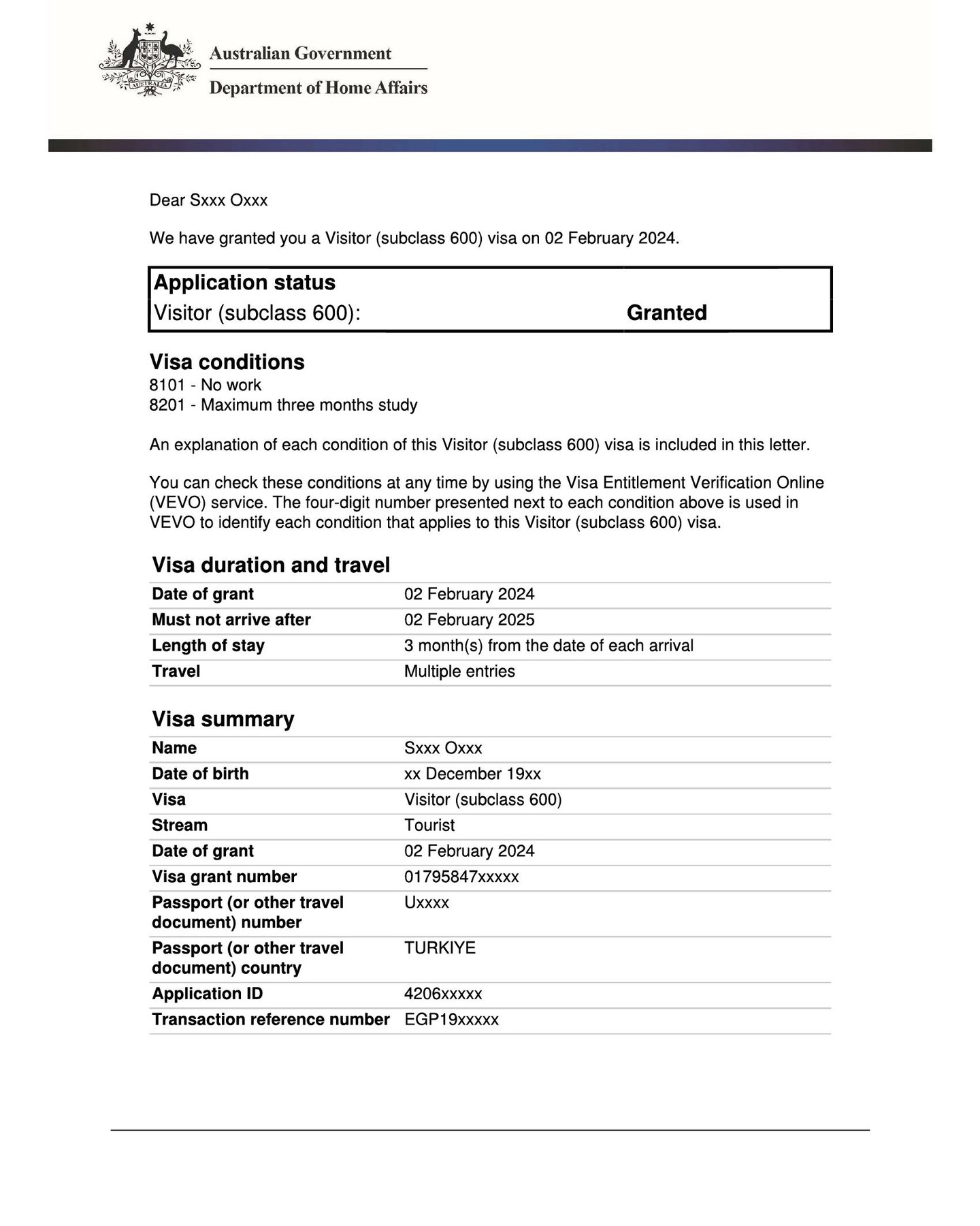 📢 Visitor Visa Grant Letter Published! ✅
Bringing your family or friends to Australia? Need to extend your stay? A Visitor Visa is the quickest and most affordable way to do it!
💰 Our agency fee: $500
📅 Fast processing, hassle-free service
📍 Stay longer or reunite with loved ones
📞 Contact us today: www.visa-australia.com.au
📌 MARN 2318123 – Ilgin Azazi Registered Migration Agent
#VisaGranted #VisitorVisa #AustraliaVisa #MigrationAgent #TravelAustralia
