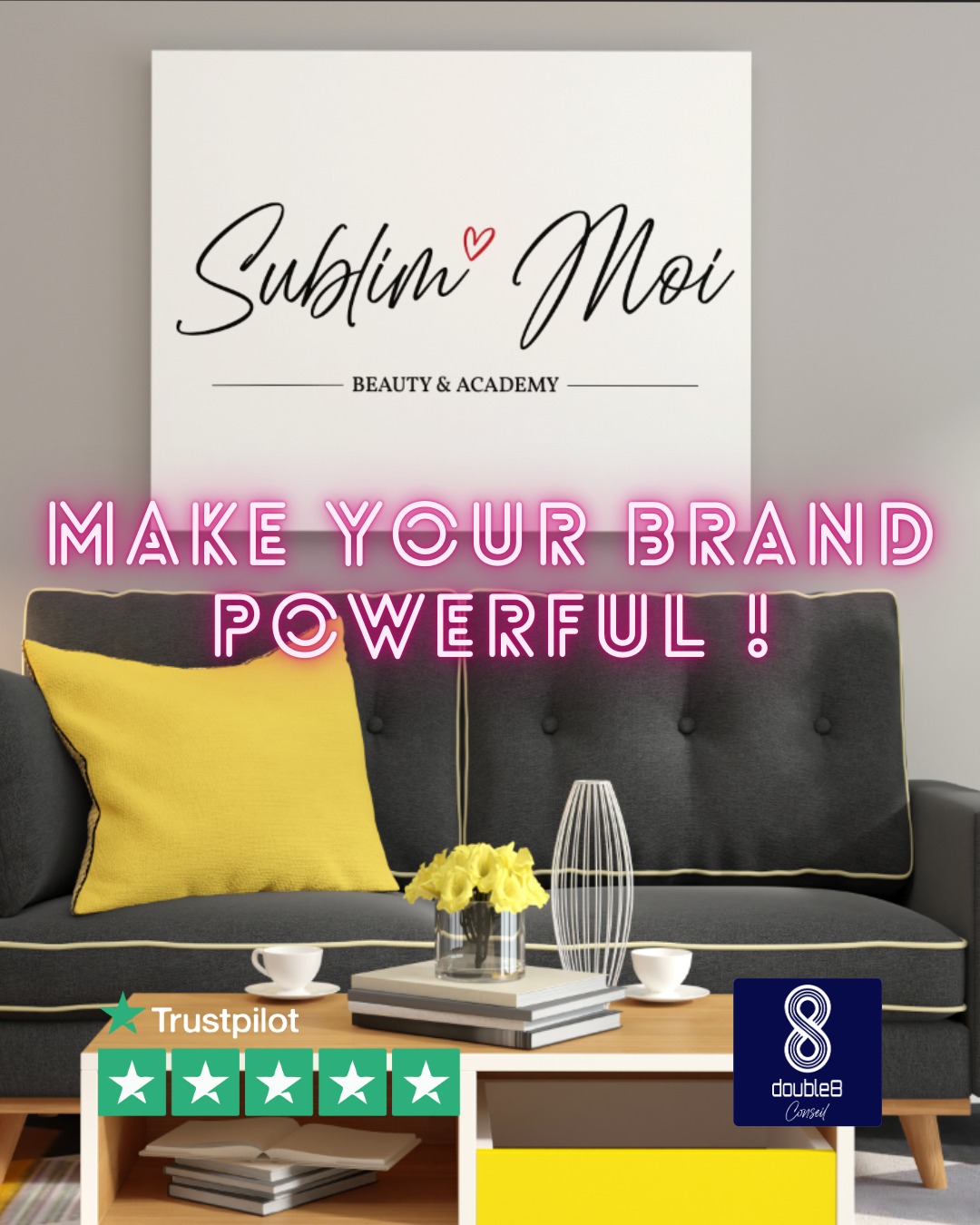 Nous avons eu le plaisir de refondre l'identité visuelle de Sublim'Moi, un concept hyper intéressant créé par Mélissa et Pauline en plein cœur❤️ de Libourne.
Elles animent un immense espace beauté où elles chouchoutent les clientes avec l’aide de leurs sublimettes, des indépendantes qui trouvent sur place un espace de travail aux normes avec tout le confort nécessaire et du matériel de pointe.
Les clientes y trouvent sur place l’ensemble des prestations dont elles ont besoin et toutes ces professionnelles créent un écosystème favorable à toutes.
Le dynamisme de nos deux chefs d’entreprise est largement palpable et elles ont décidé de créer au delà du coworking un centre de formation à qui nous souhaitons tout le succès qu’elles méritent ! Changez rien les filles, vous êtes super !
#design #branding #brandingdesign #logo #logodesigner #logodesignservices #logotypes #logotype #logodesigns #institutdebeauté #institut #salondebeaute #salondebeauté #salonesthetique #salonesthétique #salonesthetiquelibourne #double8_conseil #libournemaville #libournecity #libournemaville #mairielibourne