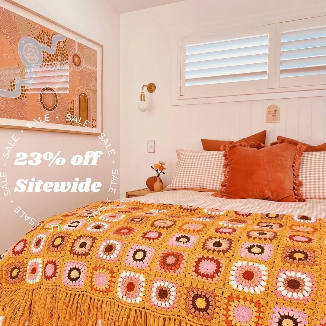 Our FYOU Sale continues 🫢🤣🍾 After our account was hacked and held for ransom for 2months and 3 days we decided to hold a sitewide sale of 23% Off as we truly missed packing orders!
Trust us, you won’t want to pass up this sale. Even our SunnyDaze Crochet blanket which almost never gets discounted is included as well as our newly published cards for daily gratitude deck.
Shop now for the most lovingly packed order as we truly missed it and you!! 🧡 Brooklyn & Sheriece xx