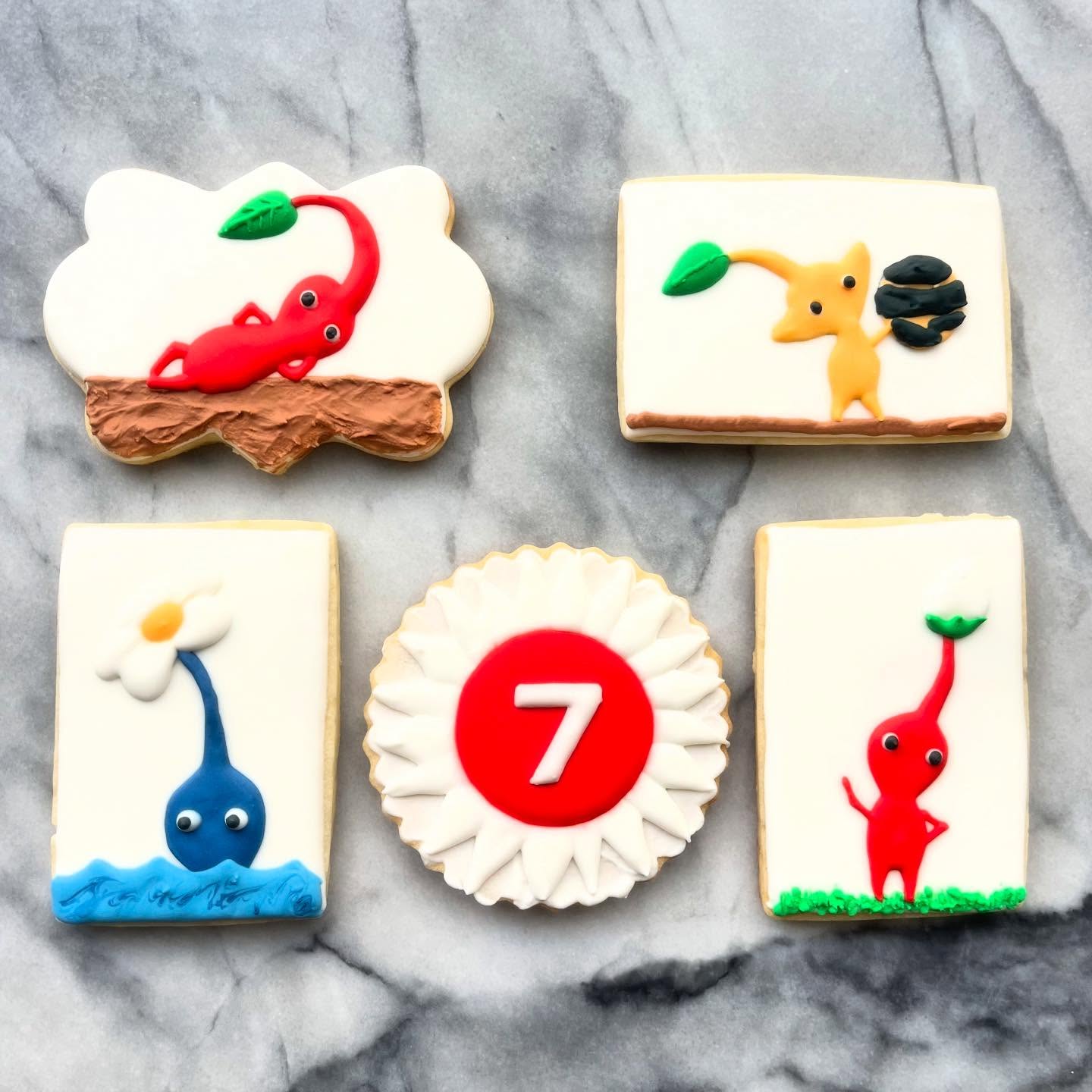Party like a Pikmin!
.
.
#royalicingcookies #longbeachcookies #cookiedecorator #cookiedecorating #decoratedcookies #customcookies #cookies #longbeach #longbeachca