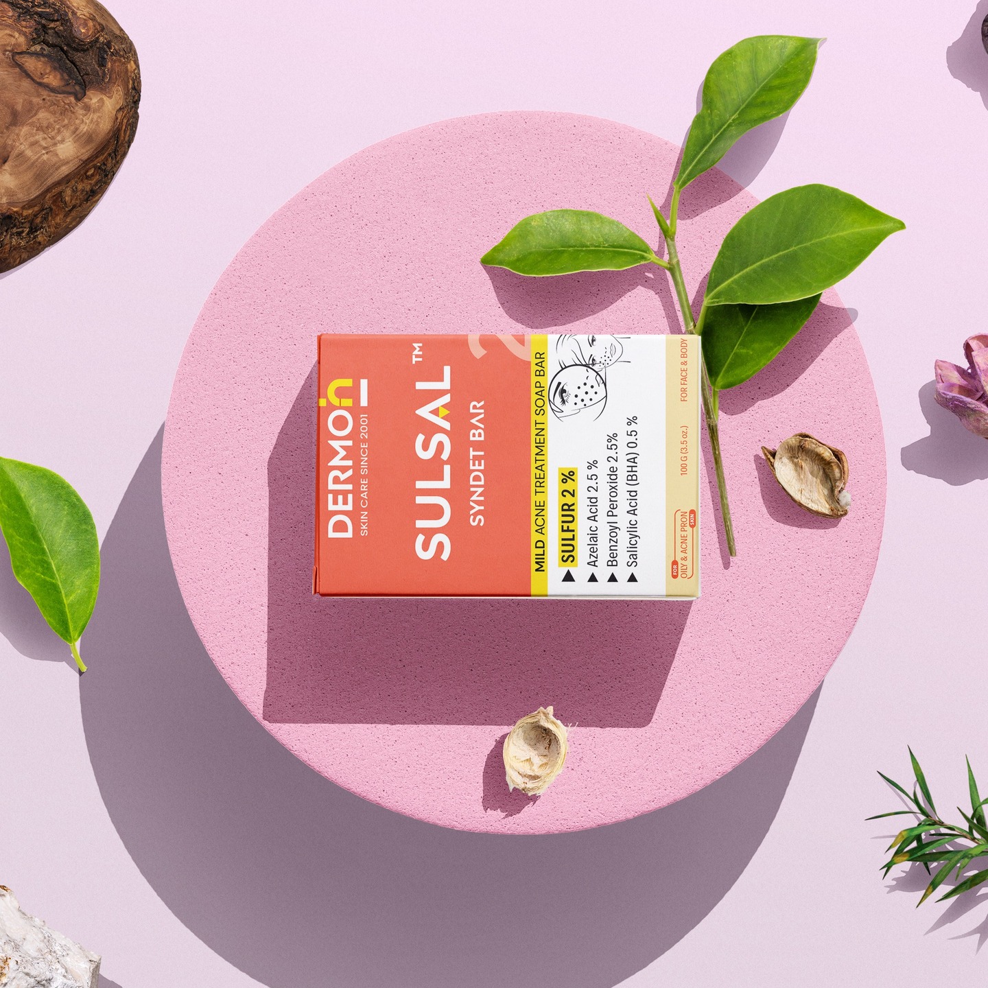 SULSAL 2% SYNDET BAR
Designed with 2% sulfur, this bar targets mild to moderate acne and oily skin. It gently reduces excess oil, prevents acne formation, and soothes irritation, offering a balanced approach to maintaining skin health without over-drying. Suitable for regular use on face and body.
————
#DERMOiN #SULSAL #SULSAL_CLEANSING_GEL #sulsal_soap #NROMSI #NORMSI_CLEANSING_GEL #DRYSEN_CLEANSING_GEL #HYDRA20 #HYDRA20_CREAM #HYDRA20_SYNDET_BAR #HYDRA20_SOAP #SULSAL_SHAMPOO #SULSAL_SYNDET_BAR #DEMYCO #DEMYCO_SHAMPOO #DEMYCO_SYNDET_BAR #DEMYCO_SOAP #acne #Moisturizing #SensitiveSkin #oilyskin #normalskin #acnetreatment #dryskin #Dandruff #hairLoss