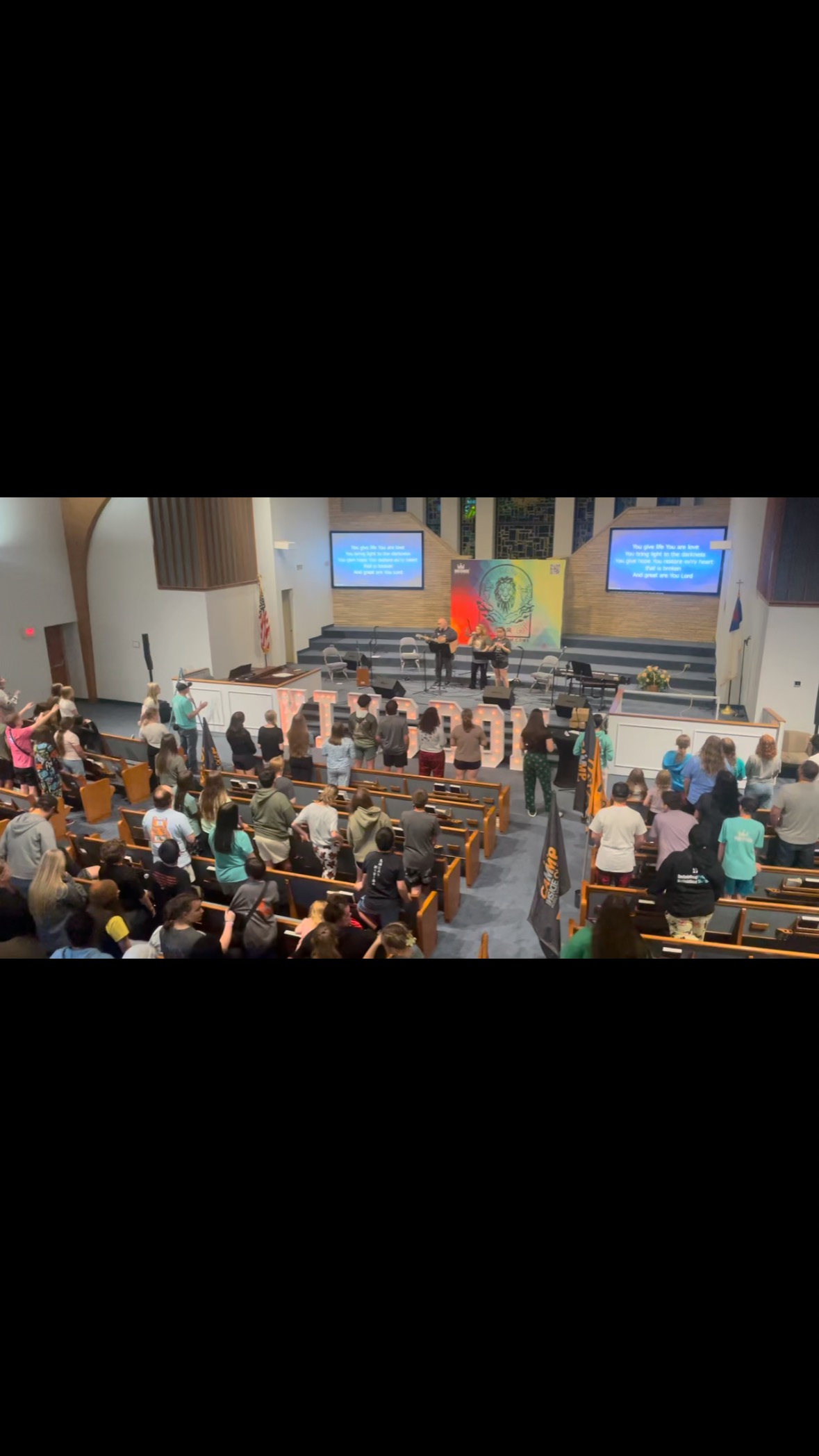 Listening to around 200 missionaries worship God brings tears to my eyes! Sure an honor to be a part of this! @mobile.missions.network #missions #musicianary #worship #praise #glorytoGod