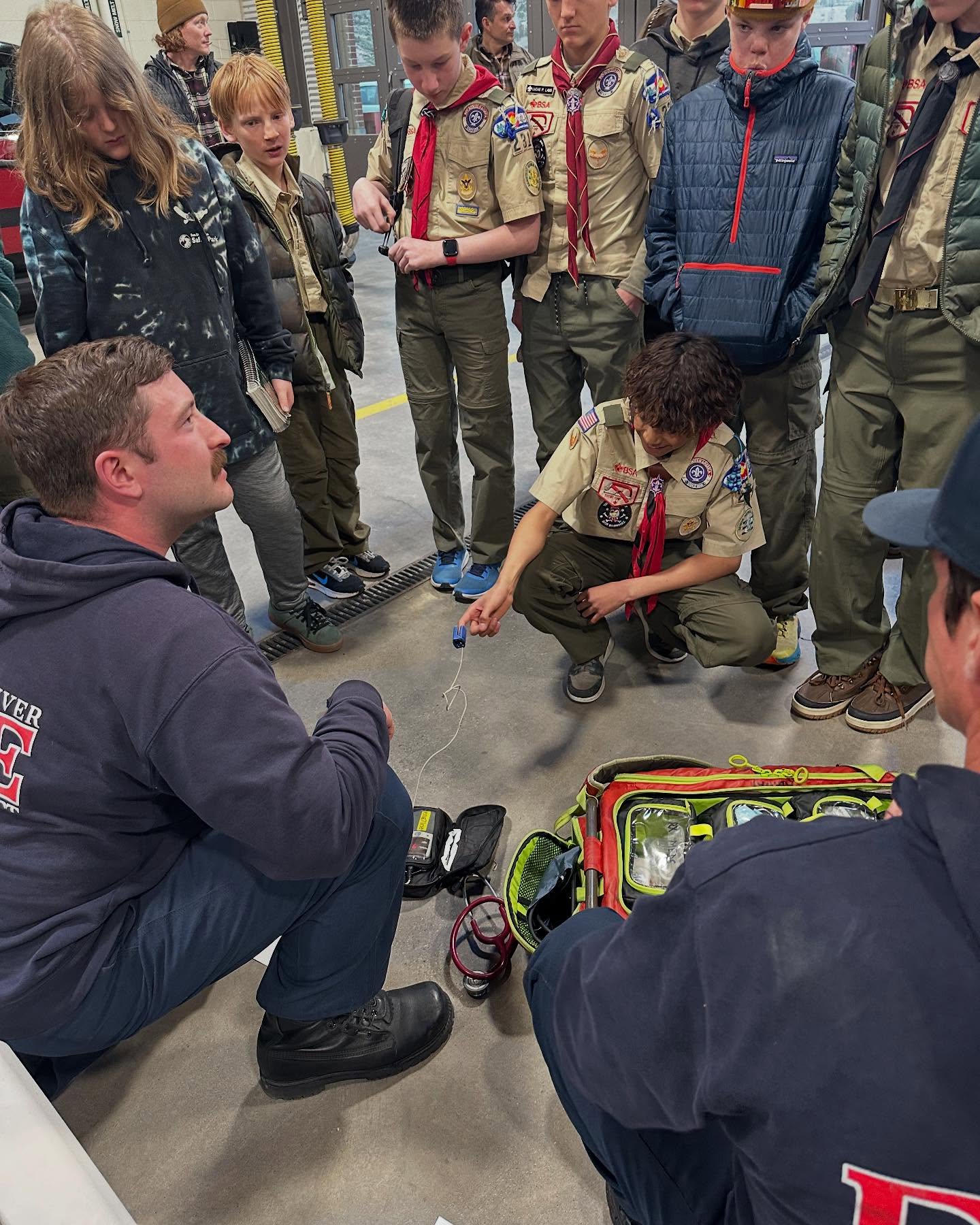 Thanks to the firemen at Firehouse 12 in Edwards, Co the scouts received some awesome training!