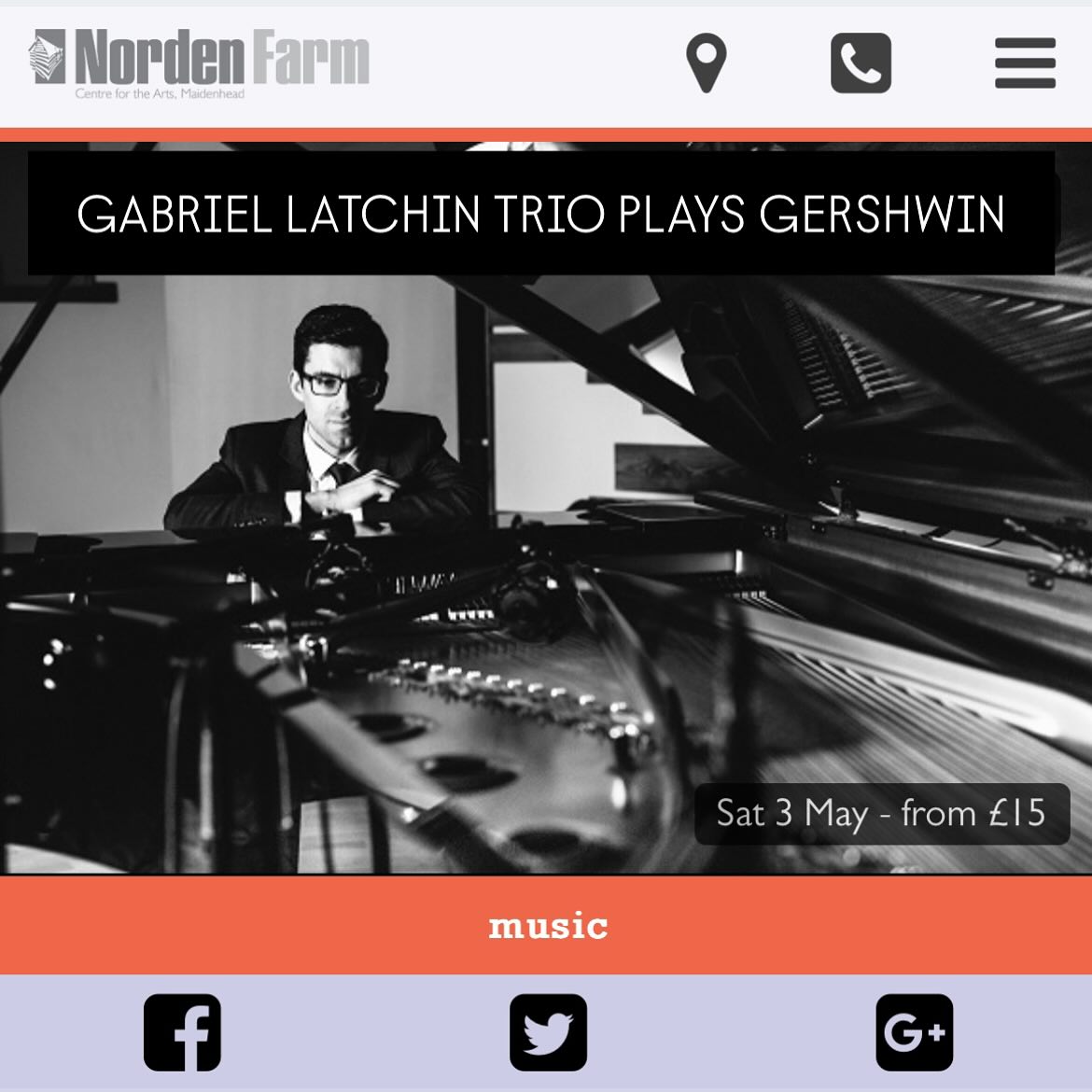 Looking forward to playing @nordenfarm on May 3rd! I’ll be joined by the incredible @joshmorrisondrums and Jeremy Brown to bring music from my upcoming album “The Man I Love”.
Tickets in bio or here: https://m.norden.farm/events/the-gabriel-latchin-trio-plays-gershwin