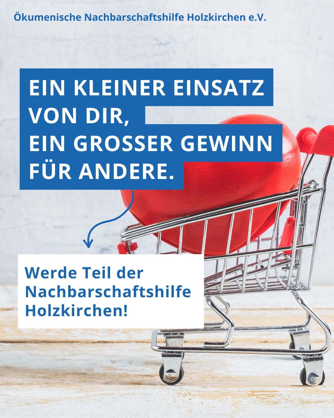 Ein kleiner Einsatz, der viel bewirken kann! ✨
Manchmal sind es die kleinen Dinge, die einen großen Unterschied machen. Für manche Menschen ist der Weg zum Arzt oder zum Einkaufen eine echte Herausforderung – hier setzt die Nachbarschaftshilfe Holzkirchen an! 🚗🛍️
Gesucht werden Ehrenamtliche (m/w/d), die ältere oder hilfsbedürftige Menschen begleiten und ihnen im Alltag helfen. Der Einsatz kann flexibel gestaltet werden – jede Unterstützung zählt! Als Anerkennung gibt es eine Aufwandsentschädigung von 8€ pro Stunde.
💛 Schon ein wenig Zeit kann für andere eine große Erleichterung sein.
📩 Wer sich engagieren möchte, kann sich unverbindlich melden:
➡ info@nachbarschaftshilfe-holzkirchen.de
➡ 0 80 24 - 902 94 71
➡ www.nachbarschaftshilfe-holzkirchen.de
#Nachbarschaftshilfe #Holzkirchen #Ehrenamt #Zusammenhalt #ZeitSchenken #GemeinsamStärker #NEAvernetzt