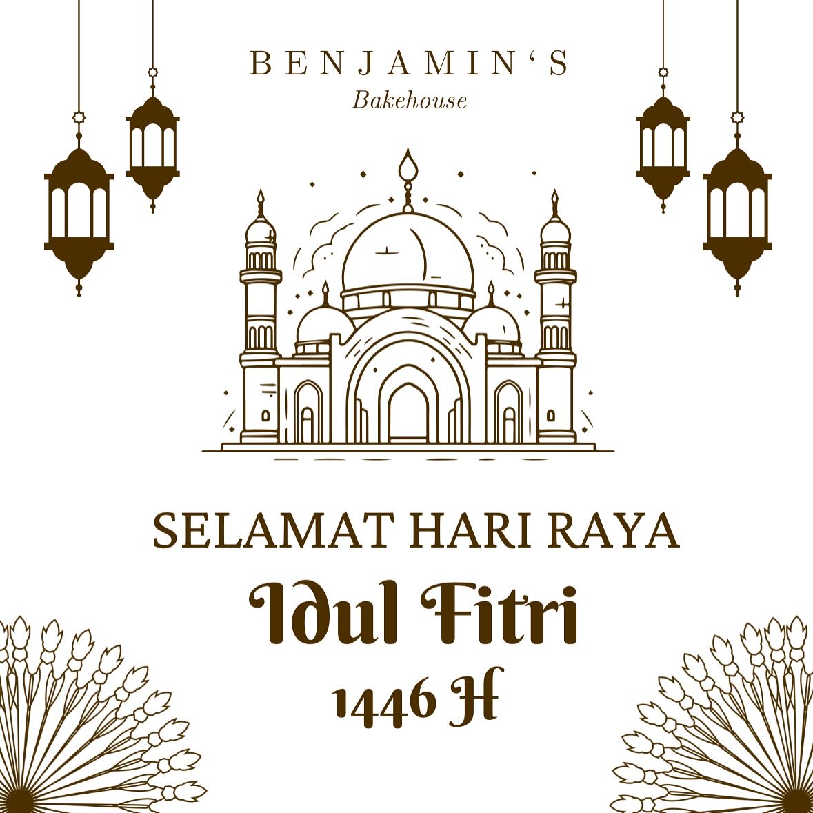 Wishing everyone a “Happy Idul Fitri” to those who are celebrating✨ May this year bring you abundant blessings, peace and prosperity🙏🏻
#benjaminsbakehouse