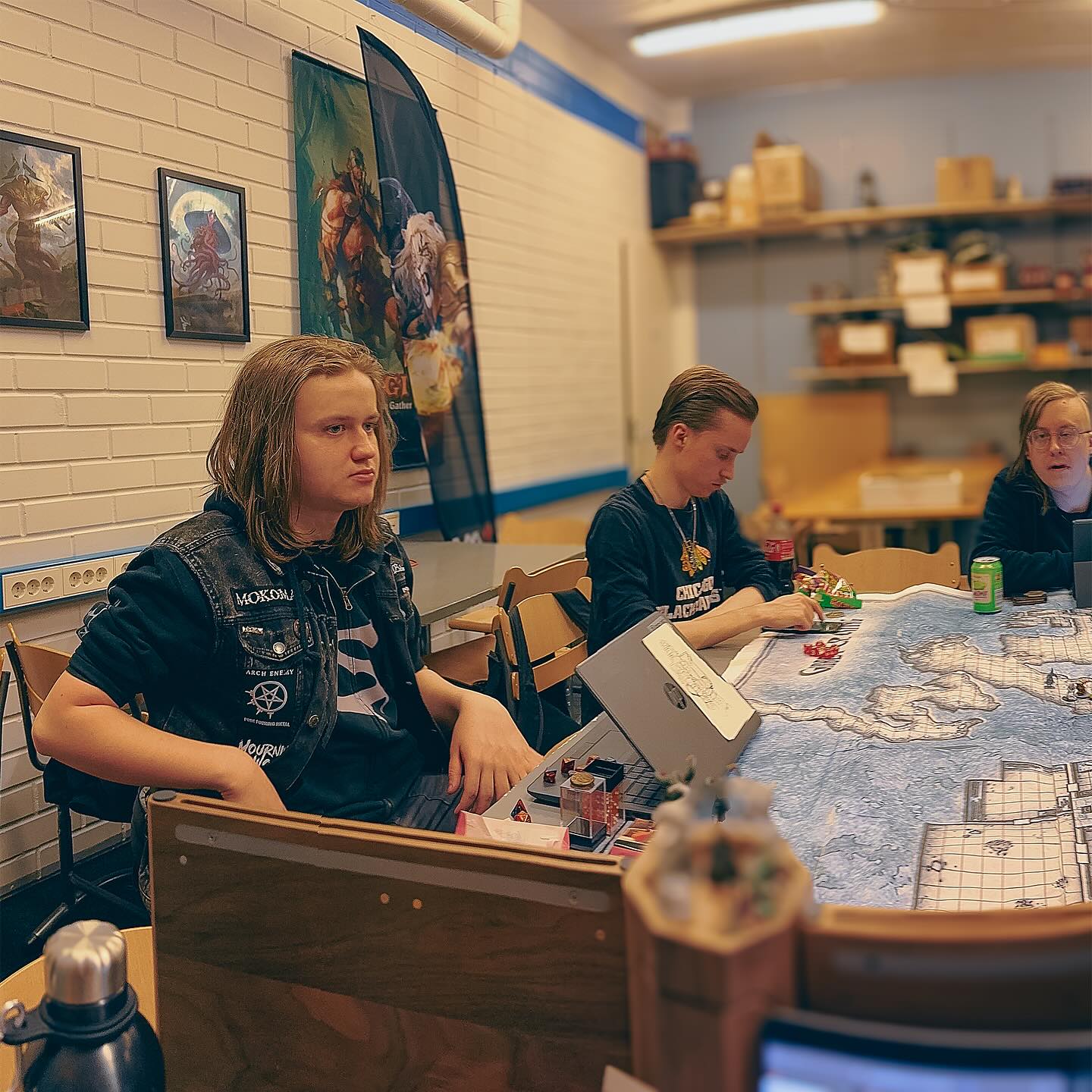 The party encountered a swarm of Gricks, likely near their nest. Surviving the attack, they rested in an abandoned deep gnome settlement before continuing their exploration of the Underdark.
Deeper in, they met a bizarre three-armed, three-legged creature with a mouth on top of its head—a Xorn, which spoke Undercommon. It had come in search of gemstones but lost its companion to a Roper. Upon learning the adventurers had slain the Ropers, the Xorn asked them to retrieve the gems its friend had consumed. In return, it would guide them through the Underdark.
The party agreed, found the body, and, after a light surgical procedure, retrieved five large emeralds, which the Xorn devoured eagerly.
The encounter took place in a vast cavern containing the ruins of an angular tower, oozing thick, dark sludge. The Xorn revealed it was a magical artifact, which could be shrunk by speaking a command word. When the word was spoken, the tower shrank to a one-inch cube, revealing a hidden passage.
Choosing the left path, the party discovered a treasure vault filled with gold, silver, gem-encrusted daggers, and strange magical items—alongside a massive black volcanic rock.
While inspecting the treasure, they were ambushed by five pale, twisted humanoids with exposed, bloody gums and milky white eyes. Behind them floated a red-cloaked, squid-faced figure, whose psychic voice echoed in their minds:
“You have just made my job significantly easier…”
#dnd #dnd5e #dungeonsanddragons #dungeonsanddragons5e #dungeonsanddragons5thedition #phandelverandbelowtheshatteredobelisk #adventurersleague #phandalin #farrealm #swordcoast #faerun #faerûn #dungeonmaster #gamemaster #dmlife #dungeonmasterlife #gmlife #gamemasterlife