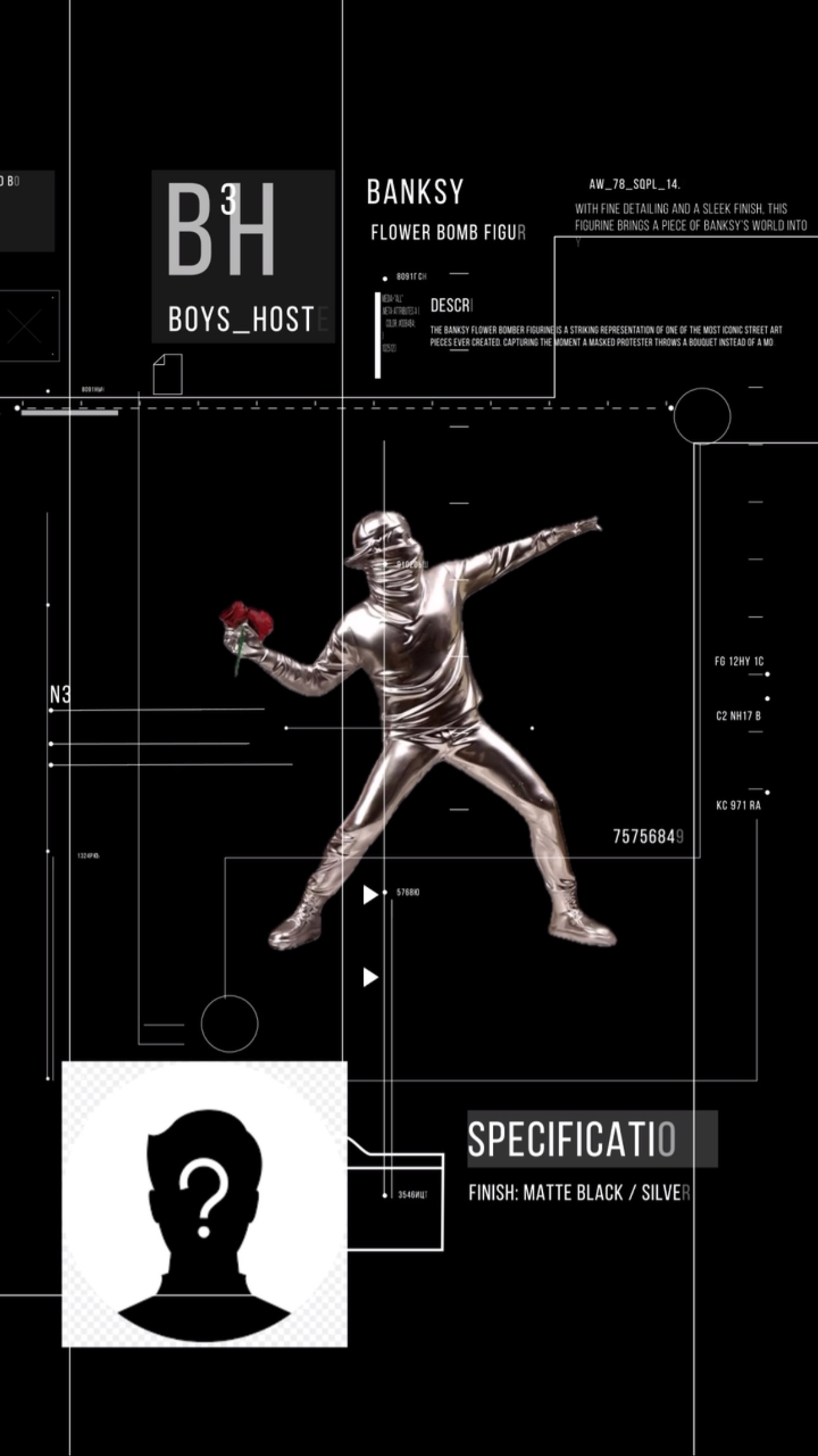 Banksy figurine available now at theBoyshostel.com