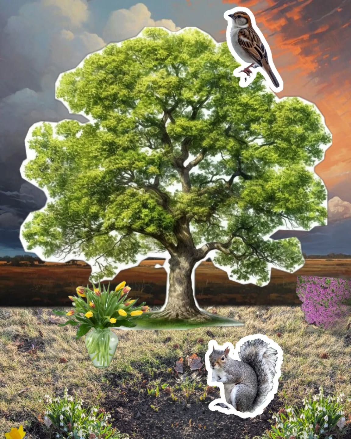 Spring Affirmation Collage 🎨
springtime knows that dark/light, rain/sun, death/ life - all exist together ✨
#collagework #arttherapy #transformation #somatictherapist #expressivetherapy #juxtaposition #multipletruths