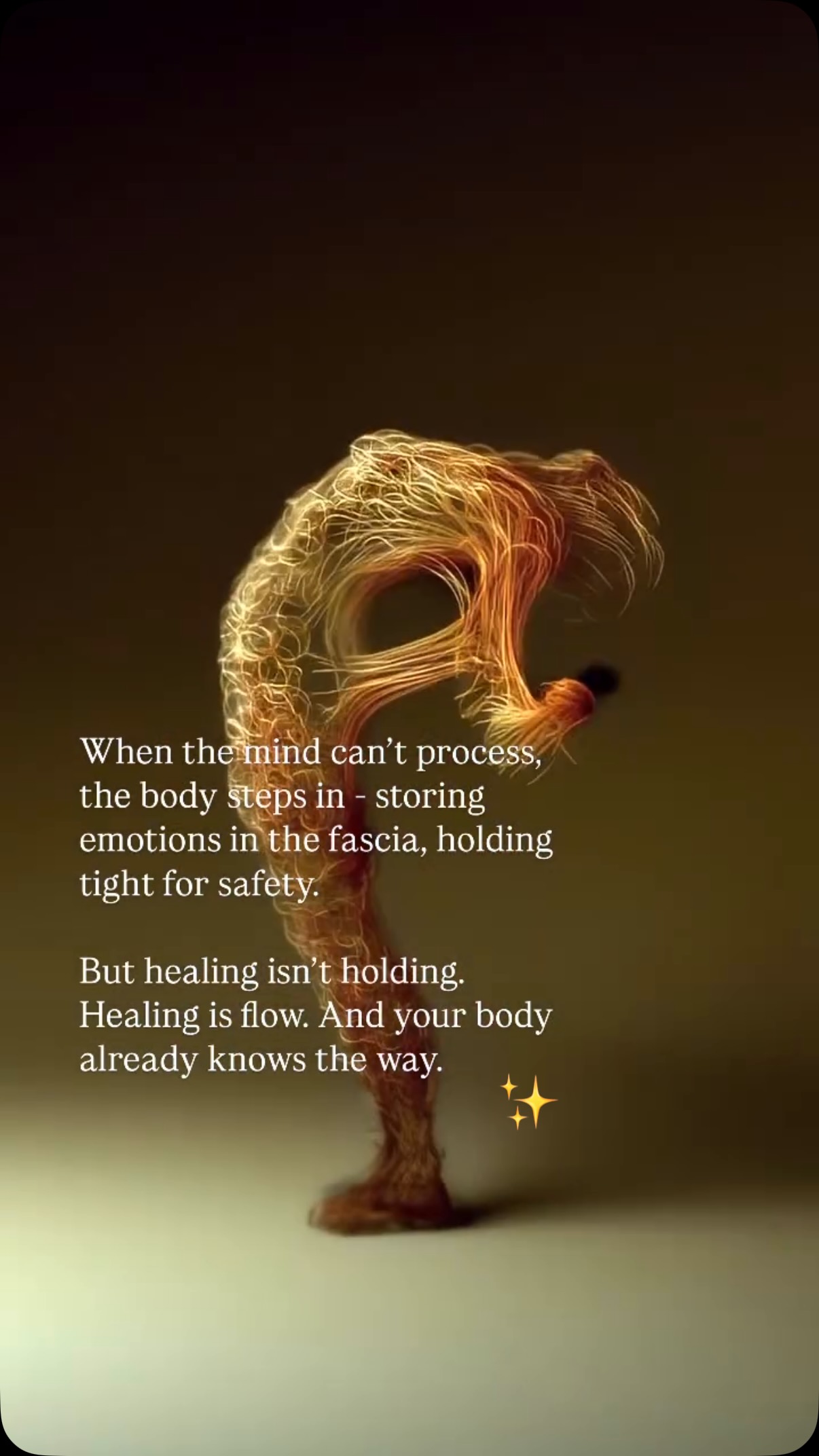So well said! Next time you are in pain try closing your eye and letting your body tell you what it needs.
#healingmovement #somatic healing #danceforlife #listentoyourbody #selfhealing
