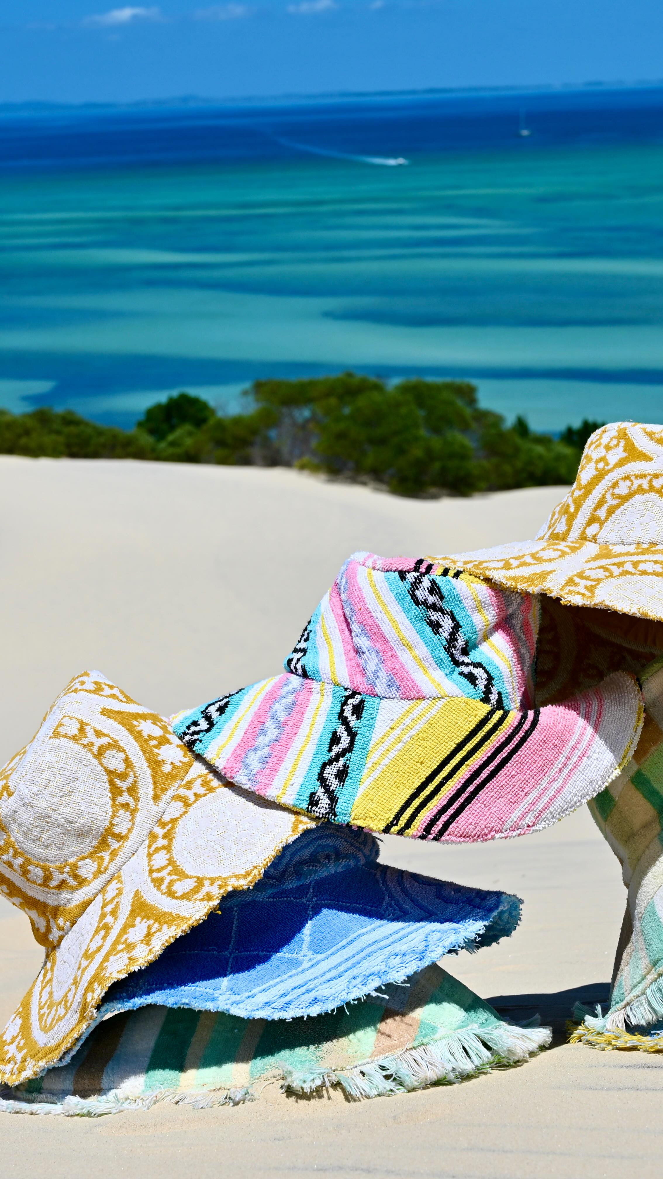They are here 😍 the latest drop of 11 upcycled vintage hats. Online now, ready to herald in the spring 🌺☀️Link in bio or at www.faustinefinegoods.com/shop