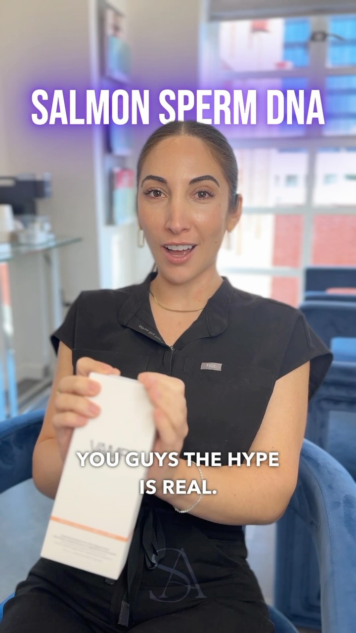 I had to try it for myself first, and yes, the hype is REAL. Vamp salmon sperm DNA now available at Stark Aesthetics 💕 #vamp #salmonsperm #prollenium #skin #skincare