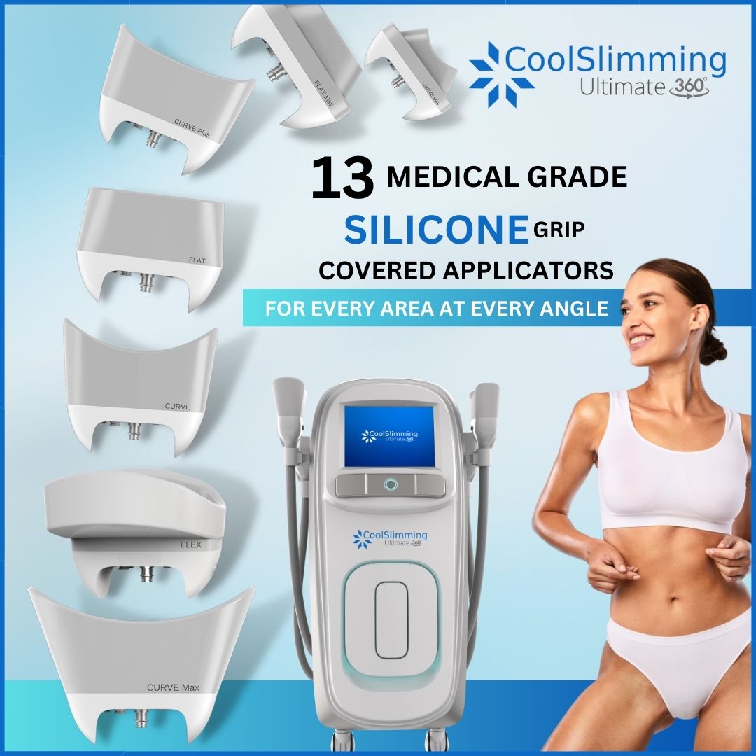 Everyone is talking about the new CoolSlimming Ultimate 360° machine, it’s the most advanced fat freezing machine available to date!
This machine has brand new upgraded technology with 13 Medical Grade Covered Silicone Grip Applicators for every area at every angle. There is no other machine on the market to rival it!
Here are the reasons why:
💎 13 Covered Silicone Grip Applicators for Any Area
💎 Fast and Easy Applicator Exchange
💎 Any Treatment Area at Any Angle
💎 Anti Bruise Technology
💎 Silent Mode (much quieter than previous models)
💎 Upgraded 360° Surround Cooling angle
💎 300% Increased Coverage with selected applicators
💎 Treat 4 Areas At The Same Time
💎 Up to 40% Fat Reduction Per Treatment
💎 Smart Pre Set technology
💎 One button touch start (no need to stabilise treatments anymore)
Trade in your old CoolSlimming Device and always keep up to date with current technology and offer the best possible results to your clients.
Contact us for more information 📲