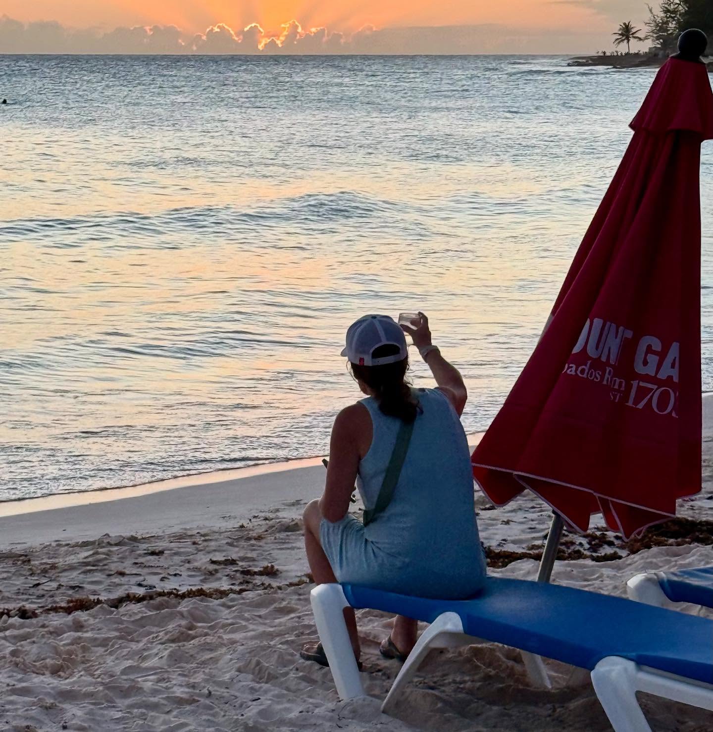 Goodbye to Barbados. Goodnight sun.