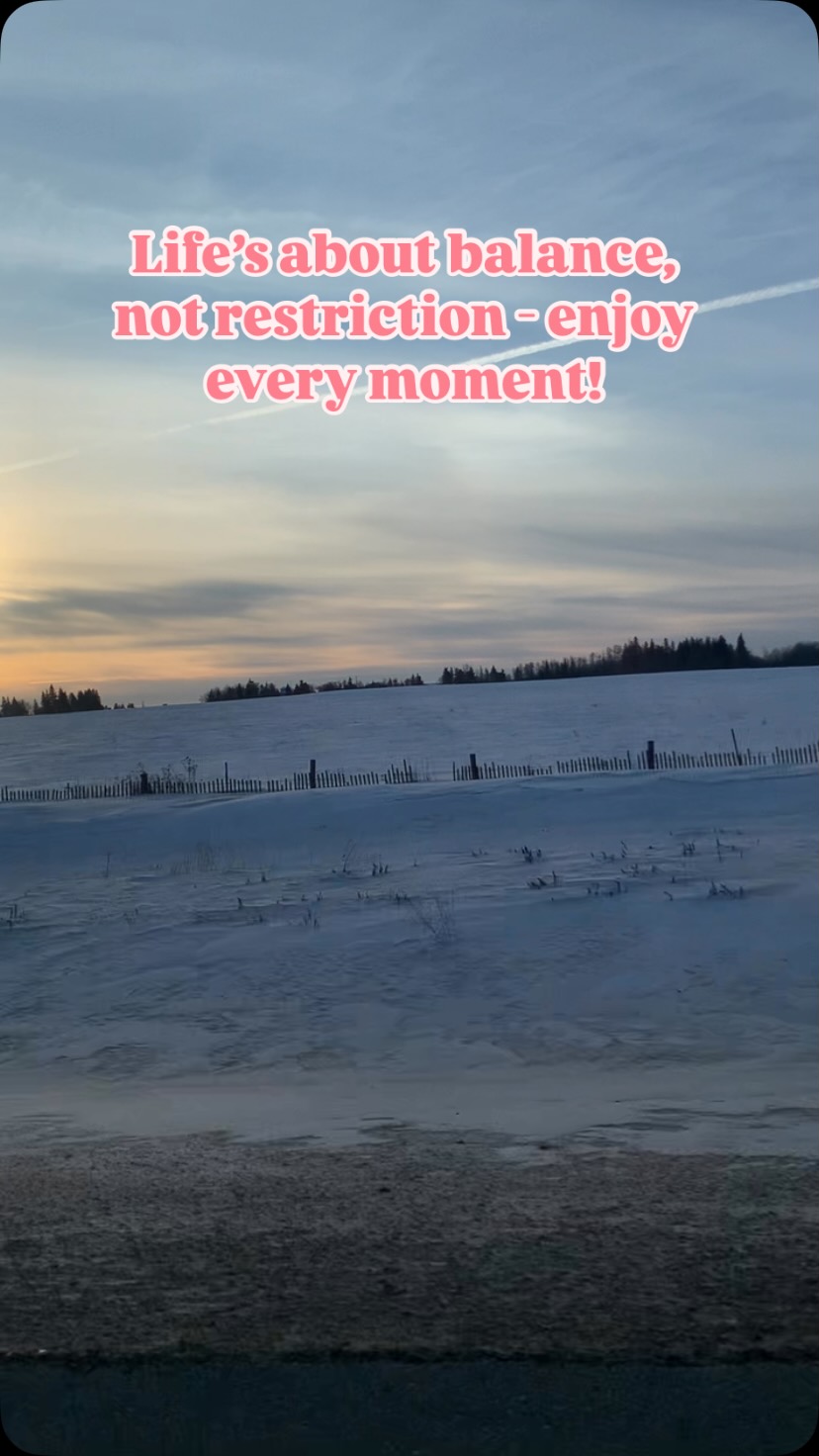 Holiday vibes, delicious food, and no guilt! 🧇🍦 These treats aren’t part of my everyday routine, but that’s what makes them special!
🌟 Balance isn’t about being perfect, it’s about enjoying these moments without stress, fear or guilt. Understanding it won’t completely undo any progress you’ve made and it doesn’t define your health - it’s about the bigger picture!
💫 Nourishing your soul is just as important, so go ahead - savour every bite and enjoy life! 🩷
- CK 🍏💪🏻
#holidaytreats #lifeistooshort #noguiltfood #savourthemoment #nutritionistapproved #balanceiskey #liveyourbestlife