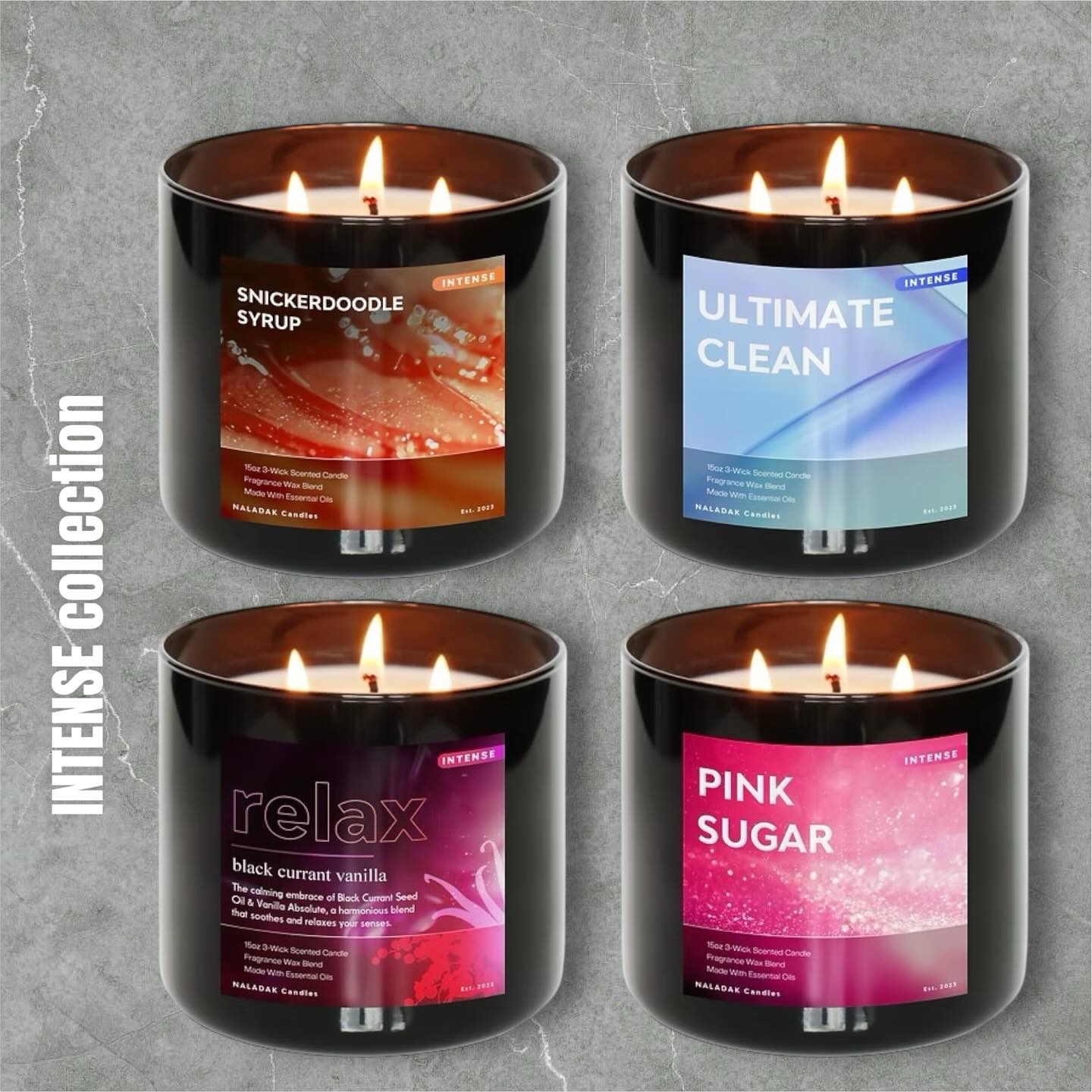 🔥 This one is for you! Our new Intense Candle Collection! 🌬️ We’re bringing your beloved scents back—now stronger and bolder than ever before! For those who crave an immersive fragrance experience. Shop our INTENSE collection at NALADAK.com #candles #candleaddict