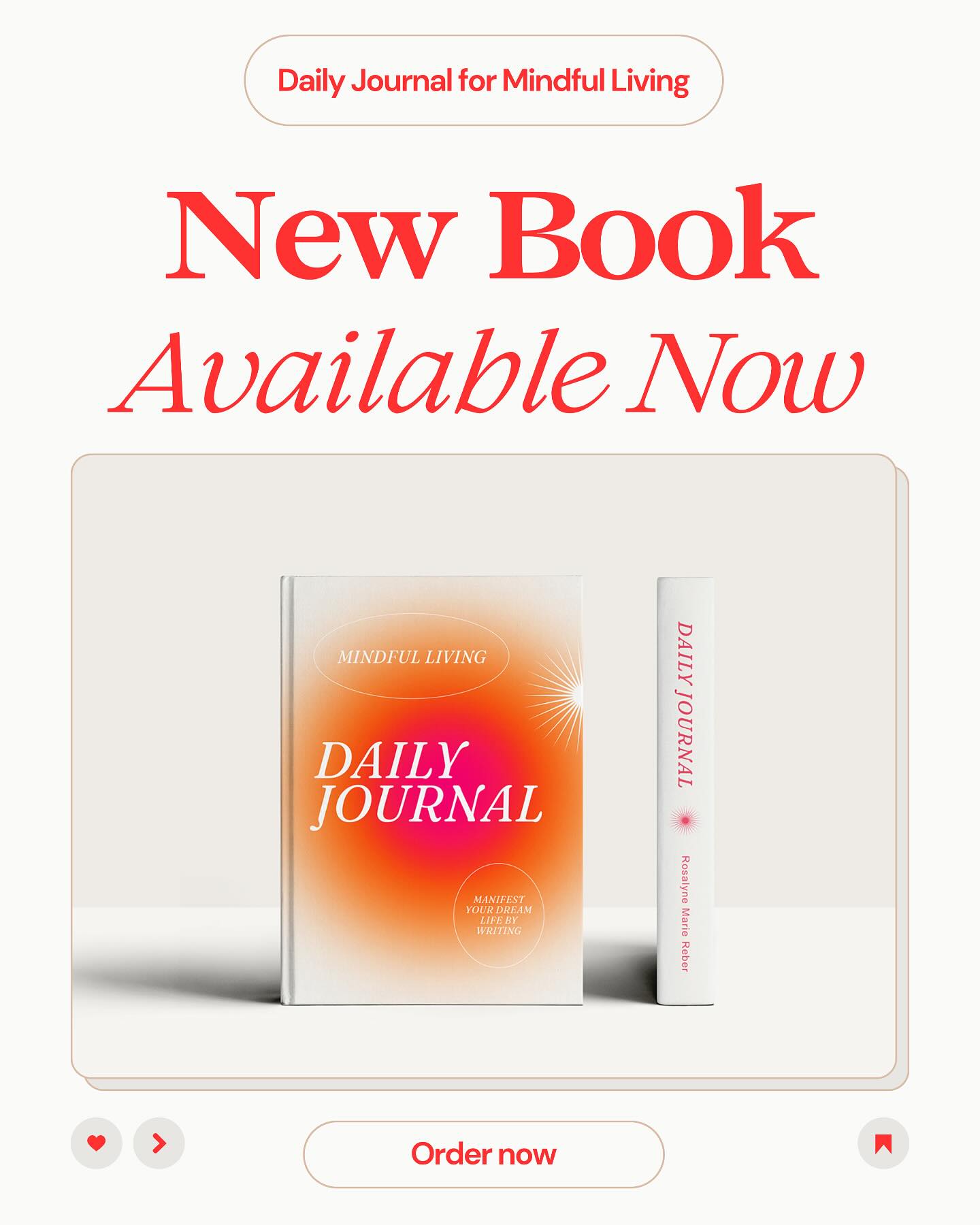 🆙🌐 My NEW BOOK is finally available!!! I am excited to share the release of @mindful.living.studio Daily Journal for Mindful Living – a powerful guide that combines #Journaling, #DesignThinking methods, and #PersonalDevelopment strategies to help readers manifest their dream lives and cultivate a mindful way of living. This journal is not only a tool for personal growth, but also reflects my own journey – one rooted in mindfulness, sustainability, and a commitment to creating positive change both in my life and the world around me.
🟡 You can order my NEW BOOK up here ➡️ https://lnkd.in/eYu9dRsQ
In today’s fast-paced, digital world, this journal is an invitation to pause, reflect, and reconnect with yourself. It’s designed to help you set meaningful goals, reflect monthly, and take mindful steps towards the life you dream of.
🆙✍🏼 Through intentional journaling, you’ll align with your purpose and cultivate balance, allowing you to live more intentionally and in harmony from within. Daily Journal for Mindful Living is more than personal transformation - it creates a ripple effect. By living consciously and mindfully, you not only enrich your own life but you also contribute to a society that values authenticity, connection, and sustainability. 🌿🌍
🔝🟡 Join our community Daily Journal for Mindful Living in making this upcoming year the start of your most fulfilled, intentional, and sustainable life.
Follow us on LinkedIn for inspirational content ➡️ Daily Journal for Mindful Living
🆙#️⃣ Like, comment & share this post to make it even more impactful.
You can also order your book on my website here ➡️ https://lnkd.in/ek2Uk_fH and gain special access to an introductory #Webinar about #Journaling with me!
#BookRelease #NewBook #Journal #Journaling #FutureSelfJournaling #GratitudeJournaling #WriteDownYourGoals #ManifestationJournal #ManifestYourDreamLife #PersonalGrowth #MindfulLiving #Mindfulness #IntentionalLiving #Sustainability #Wellbeing #WellbeingEconomy