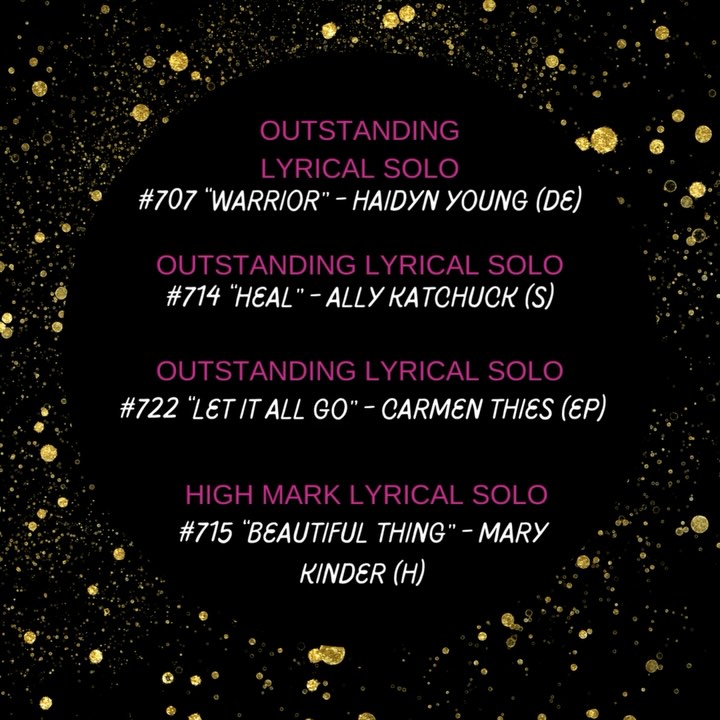 Day 2 Overall Award Winners! 🪩