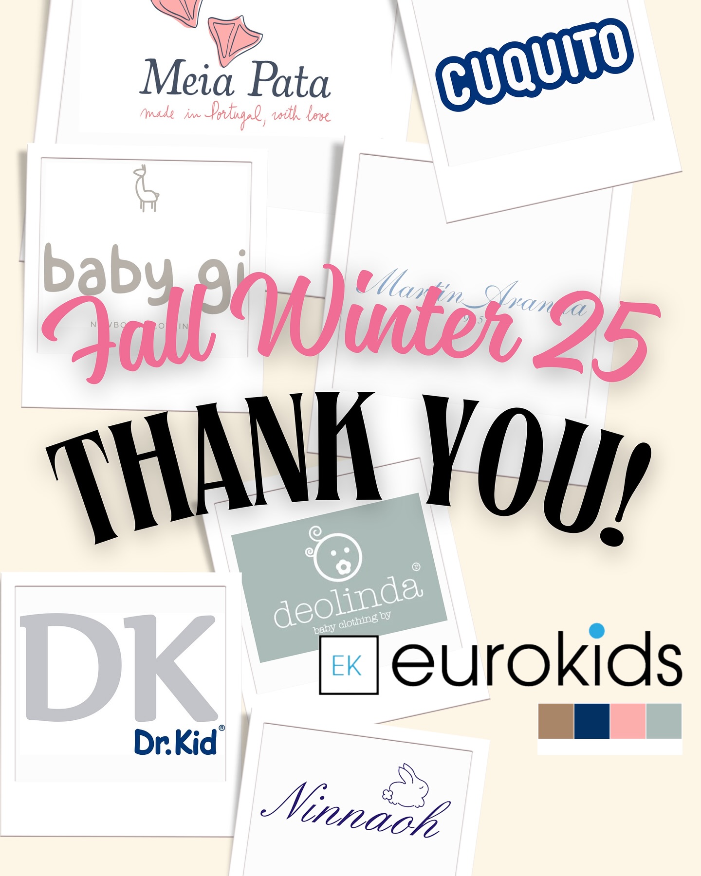 What a Season – Thank You!
As our Fall/Winter 2025 sales season wraps up, I want to take a moment to sincerely thank each and every one of our incredible buyers and partners. Your trust, enthusiasm, and continued support made this season a true success.
It’s been an honor to share the beautiful collections of @martinaranda1965, @deolindaandyou, @babygi_newborn, @ninnaoh_official, @dr.kid_, @cuquitozapatitos, and @meiapata with you — from first previews to final orders, your passion keeps us inspired.
Let’s continue growing together and make the upcoming season unforgettable.
With gratitude,
Thierry
#ThankYou #FW25 #MartinAranda #Deolinda #BabyGi #Ninnaoh #DrKid #Cuquito #MeiaPata #LuxuryChildrenswear #Partnership #Gratitude