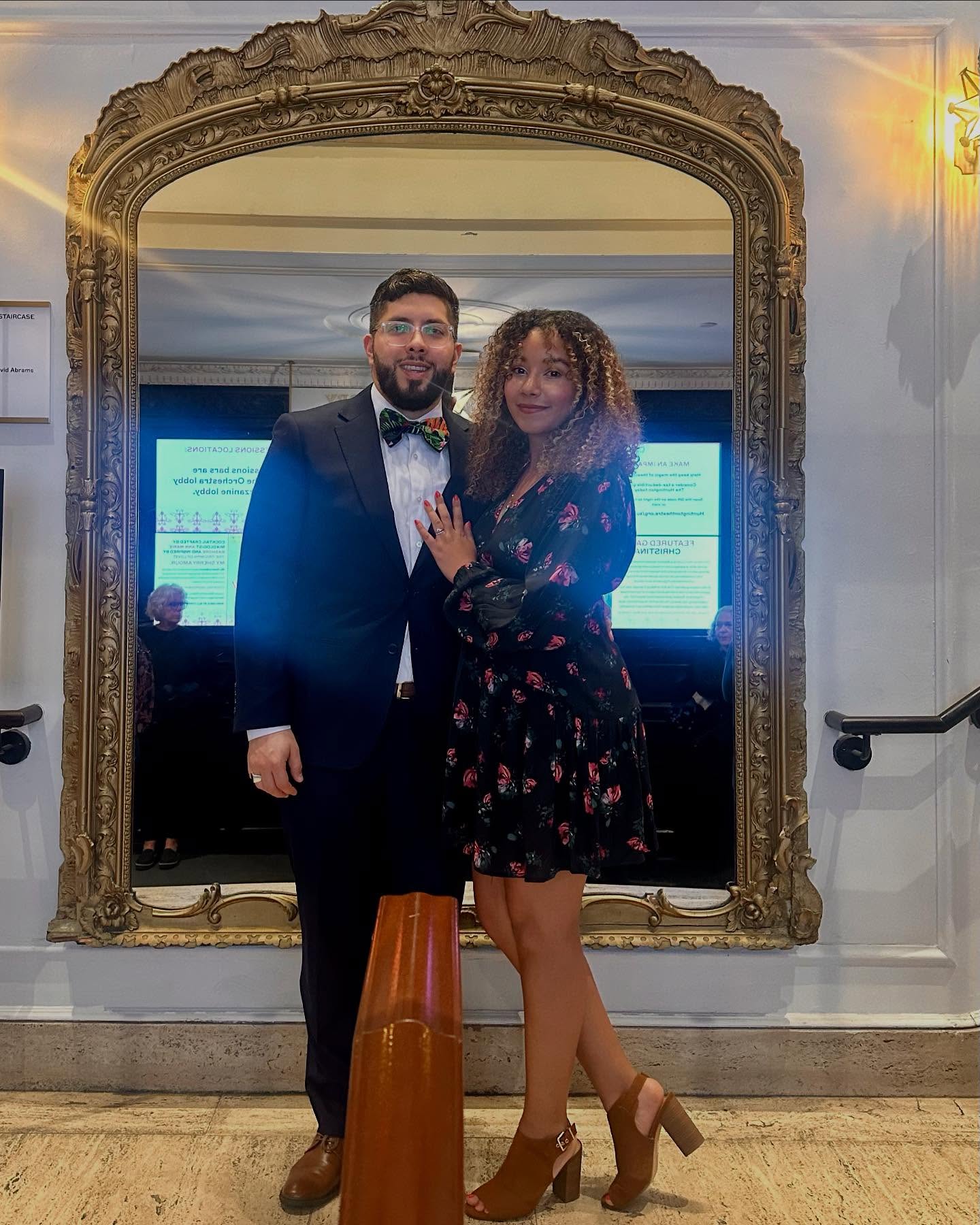 On a date, kinda nervous. 4 years of marriage and 10 years of knowing each other! Happy anniversary to the sweetest love of all. 😘