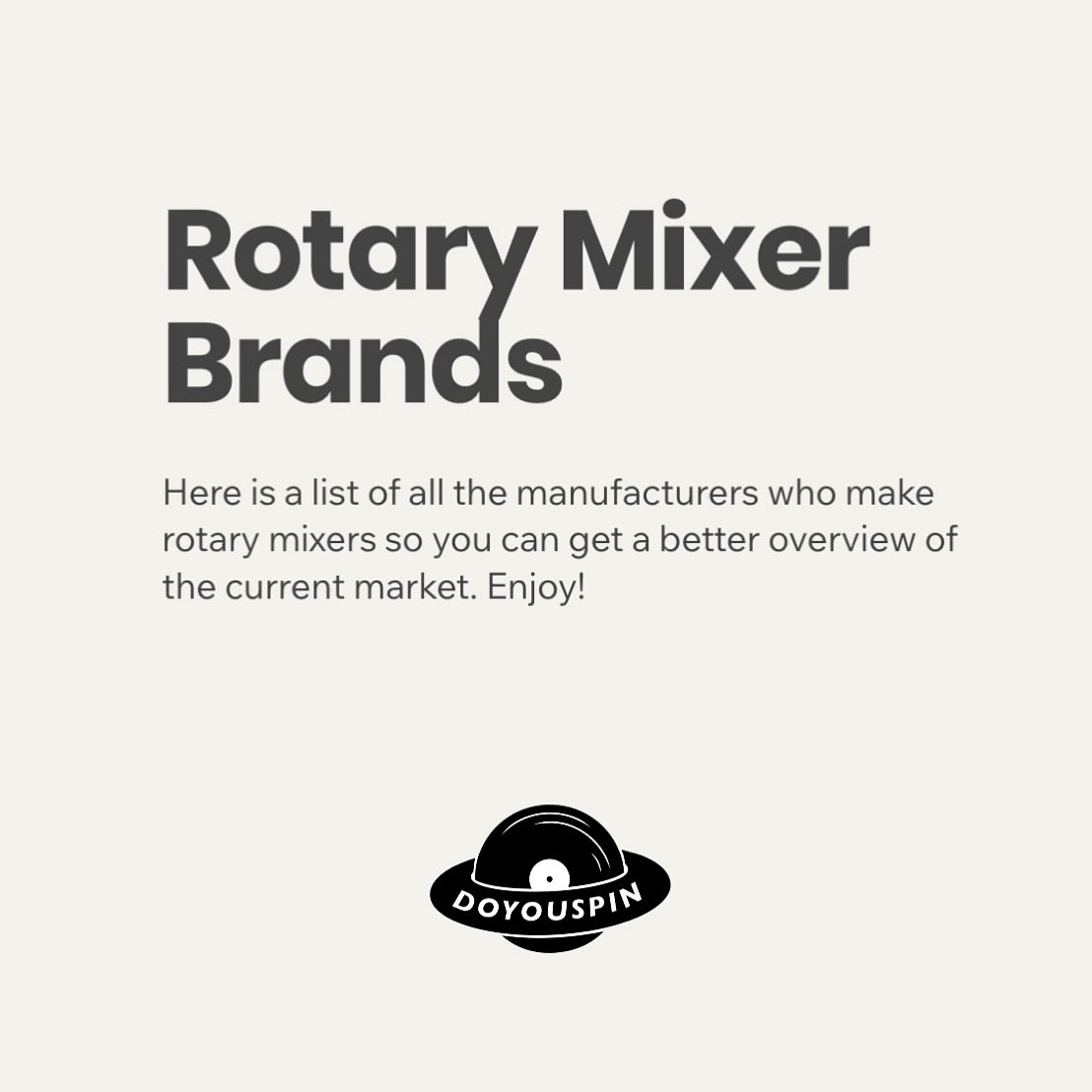 We made a list of all the rotary mixer manufacturers we know for a better representation and overview of the current market! 🎛️ Check it out and maybe you’ll discover something new! ——> Link in bio or doyouspin.net
___________________________
👉🏼 Follow @doyouspin for more
👉🏼 Follow @doyouspin for more
👉🏼 Follow @doyouspin for more
DM for submission & Email for promotion 📩
#rotarymixer #technics #djsetup #vinyldj #rominimal #classicdj #classicmixer #boutiqemixer #hifi #audiophile #hifidj #djlife #vinyljunkie #vinyladdict #technics1210 #sl1200 #doyouspin #djdesk #djbooth #listeningbar #recordstore #vinylonly #djculture