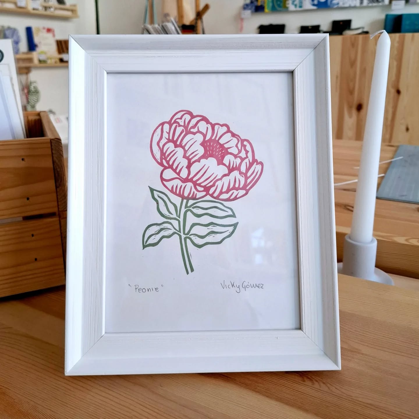 Peony, available @inkpod_collective .
.
.
.
#floralprint #natureinspired #handprinted #printmaking #printmakingart #flowers #spring #flowerart #peony