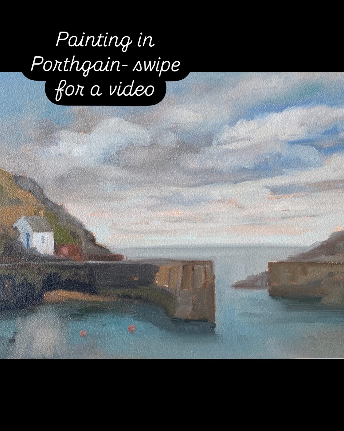 I am away with a husband and a terrier. Both have a ridiculous amount of energy. They do two huge walks a day- fortunately, I only have to manage one, and then scurry off with my paints to try to capture some of Pembrokeshires beauty in oils
Today we had a lovely lunch at @theshedporthgain and I painted in the harbour while the tide went out. I spent a lovely afternoon chatting, painting, chatting and steadfastedly ignoring the boats. I will attempt the boats next time .
This little 10x8 paintjng will be dry and available in a couple of weeks….I am planning to get my website updated but in the mean time DM me if you are interested in anything I post……
@theshedporthgain #pembrokeshirecoast #porthgain #welshart #pleinair