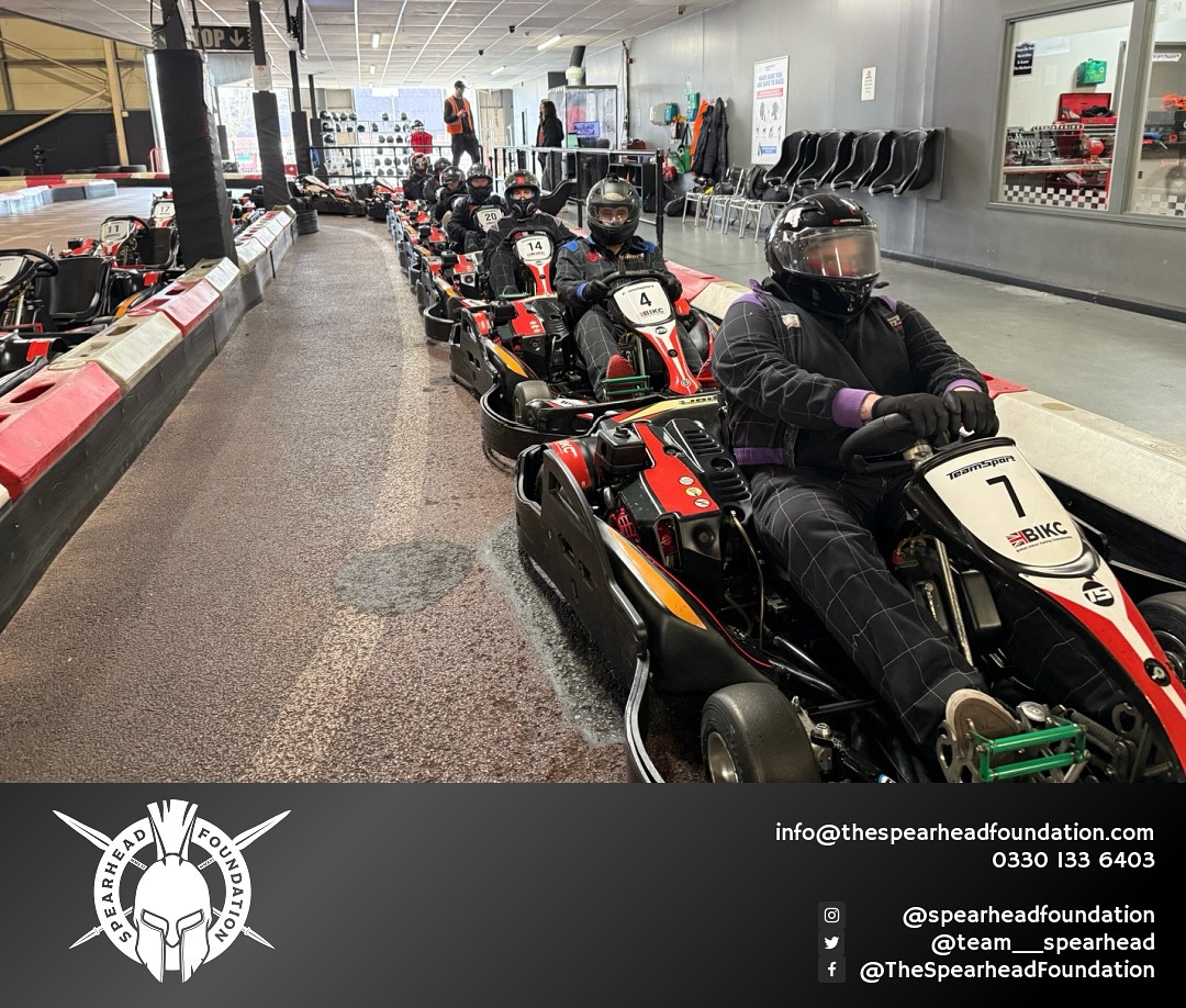 Last week our foundation as part of our #Trafford programme & as part of #SpearheadMotorsport we went karting at @teamsporttrafford
We have three spaces left on our Wednesday 2nd April session, come and join us for 🍕 & 🏎️ for FREE if you’ve served in the #ArmedForces or #EmergencyServices
📧: Info@thespearheadfoundation.com
#Spearhead #Trafford #Manchester
