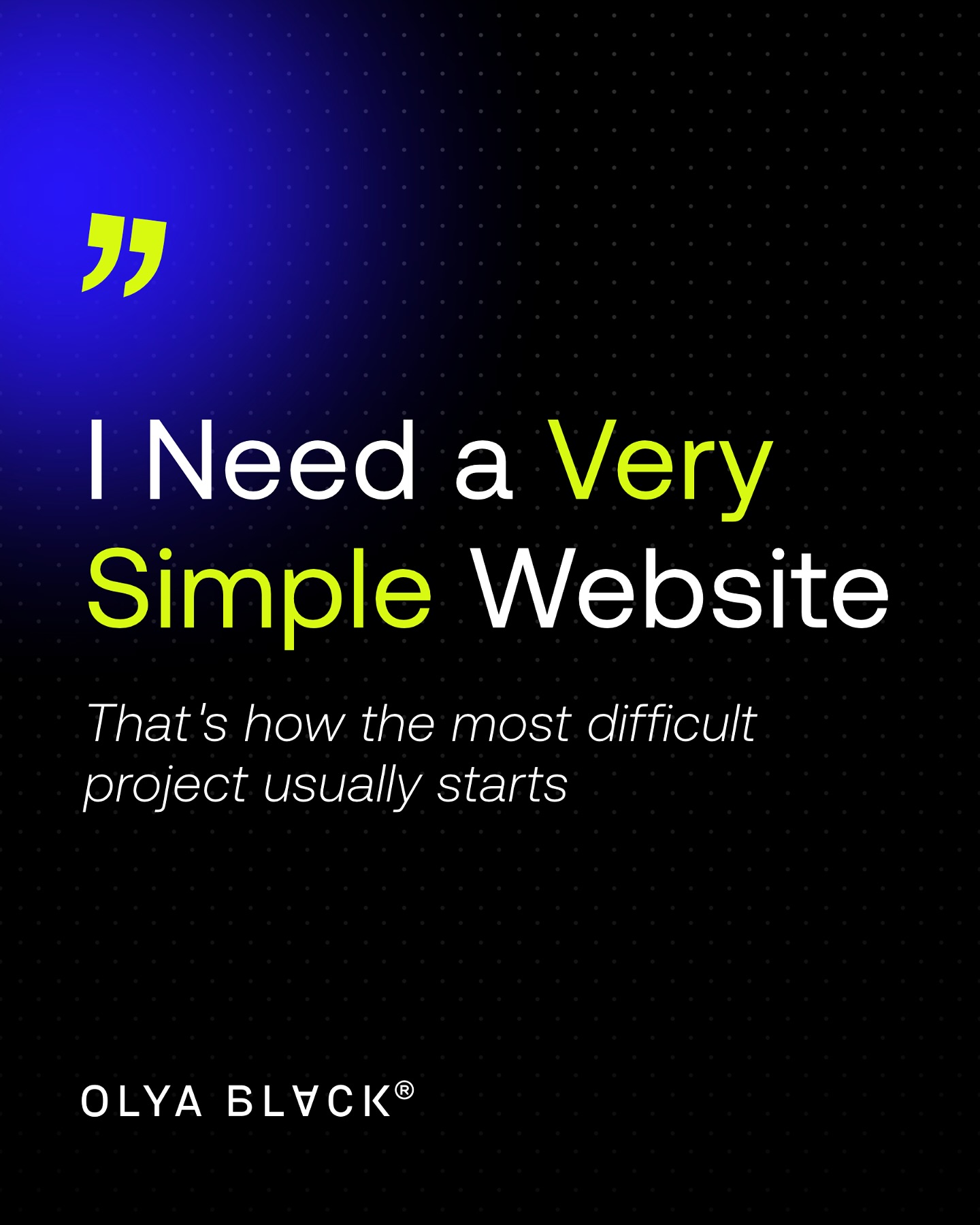 No fuss, no frills—just a few pages, maybe a contact form, and that’s it. Sounds straightforward, but our experience has taught us that these words often signal the beginning of a much more complex and detailed website design project. 
A common misconception is that a simple website should also be inexpensive, because it should take less time and effort, right? Wrong.
Simplicity in web design isn’t about cutting corners—it’s about refining every detail to achieve clarity and ease of use.
#simplewebsite #simplewebsites #webdesigner #websitedesign #uxuidesign