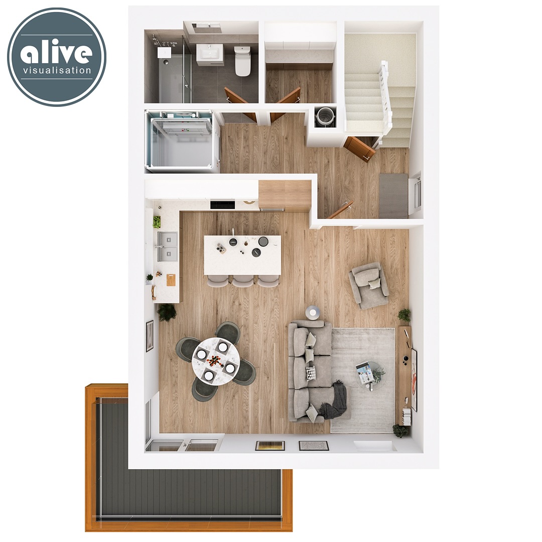 Off Plan Property Marketing North Wales. The last CGI as part of this marketing package, 3D Floorplans. Such a great alternative to your standard 2D Floorplans and extremely easy to read from a potential buyers point of view. This house was pretty unique, built into the side of a hill, so having the 3D Floorplans over 4 floors, really does showcase every corner of the home, including the lift and laundry chute.
.
.
We are ALIVE VISUALISATION 3D Architectural CGI Studio - Servicing the North West, North Wales & Anglesey with high quality CGIs - www.AliveVisualisation.co.uk
.
.
#CGI #CGIs #3drenders #propertydevelopment #propertymarketing #3dvisualisation #alivevisualisation #propertydeveloper #propertybrochure #architecturalvisualisation #architecturalcgi #architect #architects #propertyforsale #Cheshire #property #architects #newhomes #Chester #planningpermission #StHelens #propertyforsale #Liverpool #NorthWales #NorthWest #IsleOfAnglesey #alivevisualisation
www.AliveVisualisation.co.uk