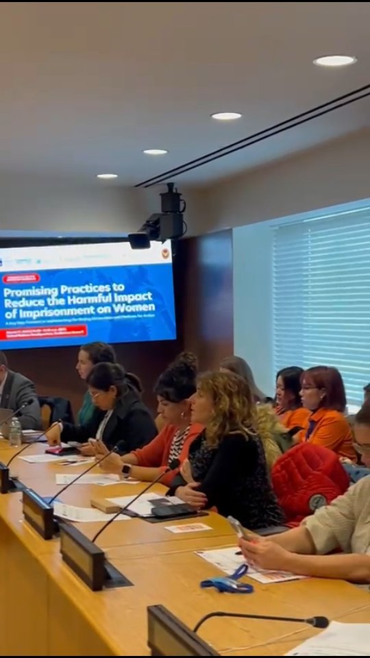 ♀️ #CSW69 Estuvimos en una interesante e importante conversación y reflexión llamada "Promising Practices to Reduce the Harmful Impact Of Imprisionment on Women"
"Prácticas prometedoras para reducir el impacto negativo del encarcelamiento en las mujeres".
Comentamos sobre la realidad en Chile y lo importante que nos parece el aporte de #Colombia con su Ley de Utilidad pública, que está liberando a muchas mujeres.
Así mismo ponemos la alerta y preocupación por #ElSalvador con las mega cárceles de #bukele y la violación sistemática a los DDHH.
#onu #carcel #Libertad #women