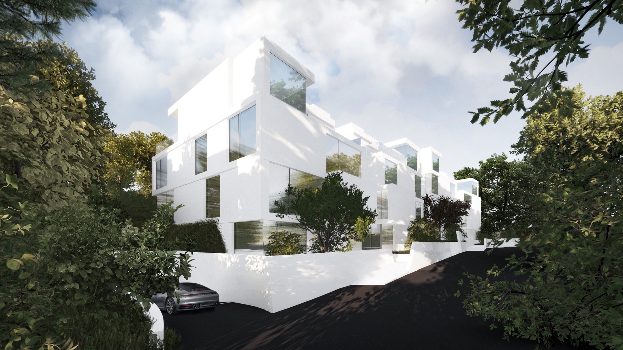 One of our upcoming projects in Vienna´s 19th District consisting of 4 modern townhouses with an extensive garden and beautiful view to the wineyards.
#architecture #outdoor #rendering #modern #modernliving #modernarchitecture #baarbaarenfels #baarbaarenfelsarchitects