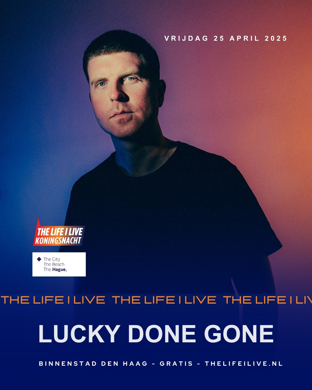 • Lucky Done Gone x Life I Live – 25 april, Den Haag •
Energieke sets, een feilloos gevoel voor sfeer en een onweerstaanbare connectie met het publiek – Lucky Done Gone is een vaste waarde in de elektronische muziekscene. Zijn sound beweegt tussen house, 90’s techno, 00’s trance en leftfield, met altijd iets nieuws voor de dansvloer. 🎛️✨
Na een tour door Azië, een uitverkochte clubtour met Tjade & Moody Mehran, en shows op festivals als The Crave, Down the Rabbit Hole en Lowlands, is hij klaar om Den Haag te laten bewegen. Mis het niet! 🔥
📍 Binnenstad Den Haag
🫰🏼 Gratis
🎶 Vanaf 18:00
#LuckyDoneGone #LifeILive #DenHaag #GratisFestival #Koningsnacht