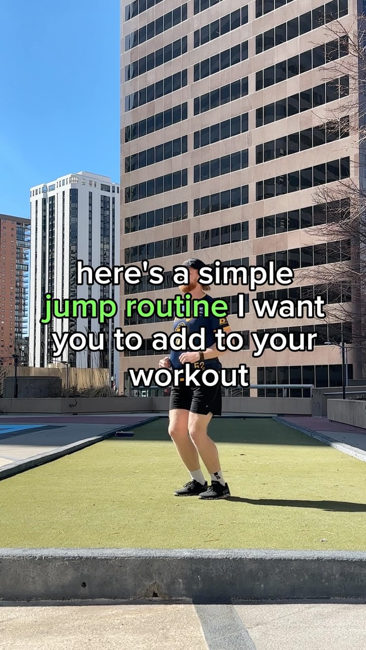 Ultimate athlete who wants to jump higher? Make sure you’re doing this plyometric routine each week.
✅ Start with pogo or skipping variations — this primes your body for explosive jumps while building unbelievable strength in your ankles and feet.
✅ Move into the Power combo:
1. Weighted jump ➡️
2. Max effort hurdle jump
3-4 sets of 3-5 reps
✅ Finish with some max effort jumps to push your limits and test your abilities. These numbers should go up every few weeks.
Do this at the start of your main leg day — it only takes 10-15 minutes. Have fun with it and be sure to push yourself!
If you’re serious about improving your athleticism, sign up for Ultimate Performance Training — you won’t find another program with as much attention to detail. 7-day free trial using the link in my bio!
#ultimate #ultimatefrisbee #frisbee #workout #training #strength #strengthtraining #personaltrainer #denver #skipping