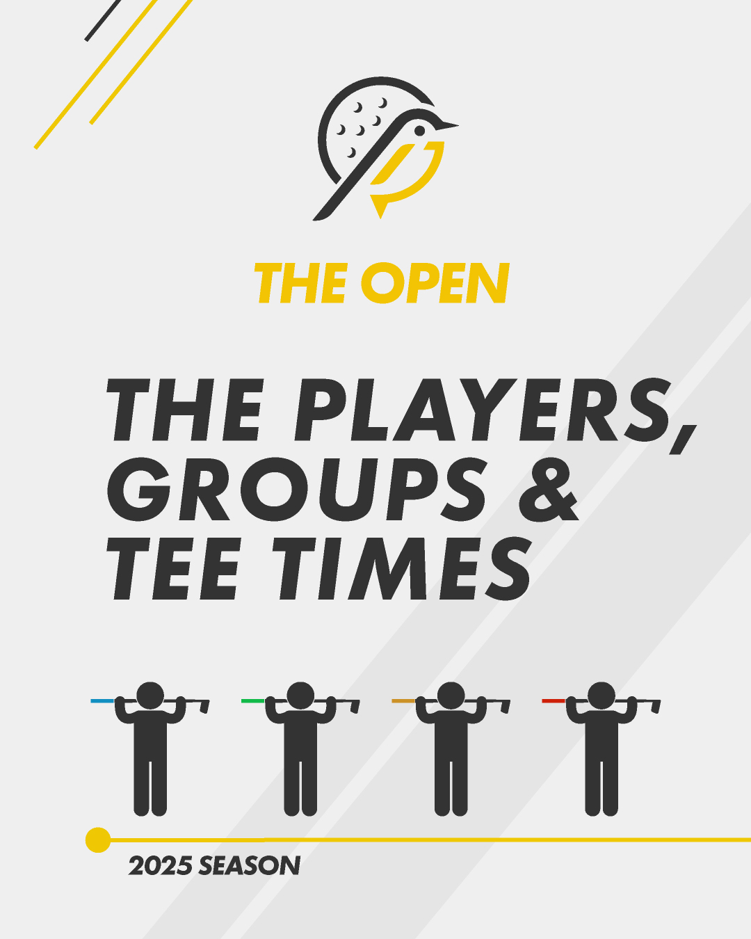 Introducing the first event field of the 2025 Season. Check out who's playing with who and what times!
More details to follow on how you can actually follow the live action on the day from your phone with real time score updates.
🏆 The Open
🗓️ 29th March 2025
📍 @silvermeregolf
#LFGTour #LFG #LFGTourTheOpen #silvermeregolfclub
#Golf