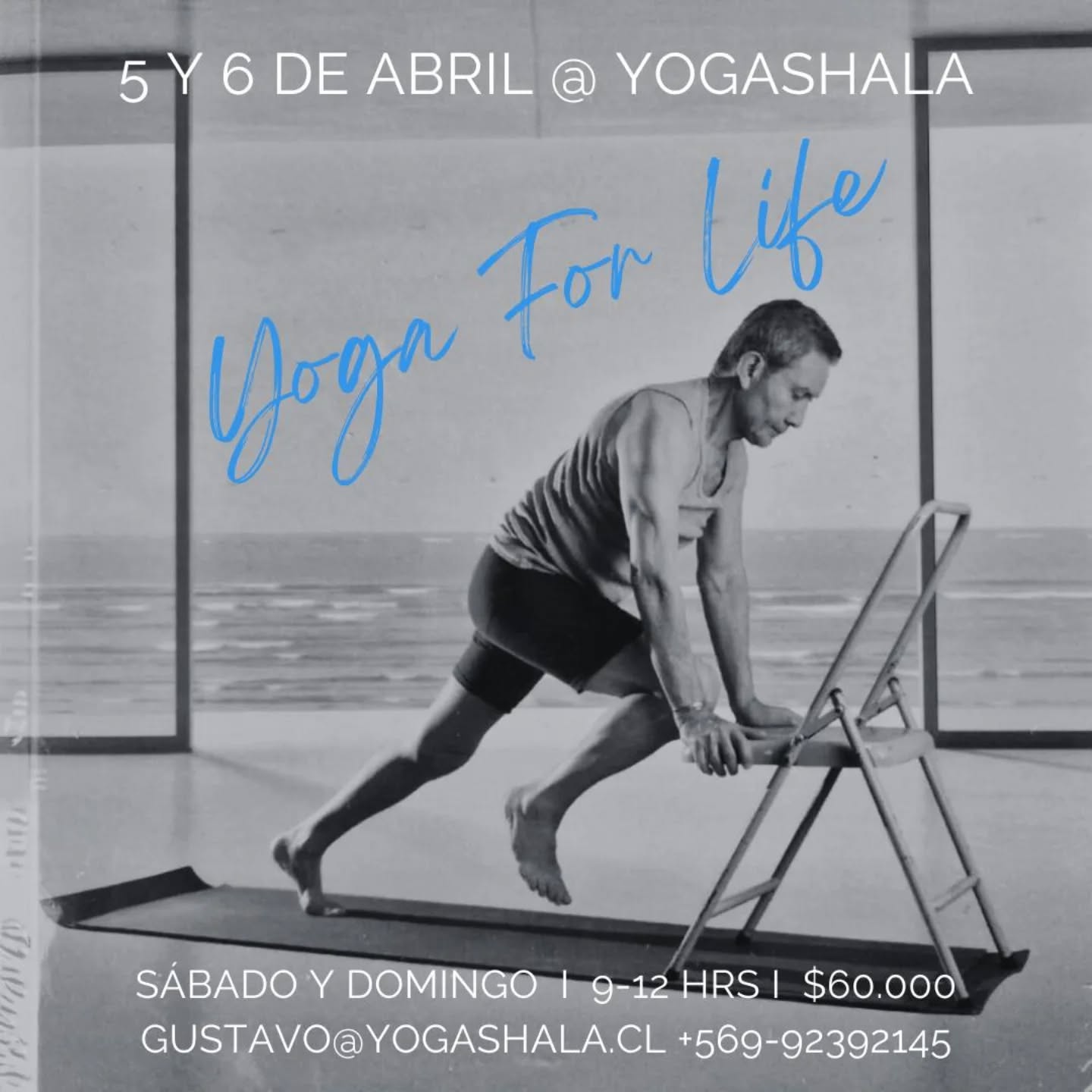 ¡Nos vemos en Santiago! “Yoga for Life” el método de @gustavo_ponce_yogashala para mantenerse fuerte, móvil y flexible a toda edad con el mínimo esfuerzo.
💫
Aprende toda la serie en solo 2 días en @yogashala_chile con su creador.
📅
5 y 6 de abril
Marne 2918, Las Condes
$60.000 sábado y domingo 9-12 hrs
$40.000 solo un día
🧘🏽♀️✨
Inscríbete con gustavo@yogashala.cl
WhatsApp +569-92392145