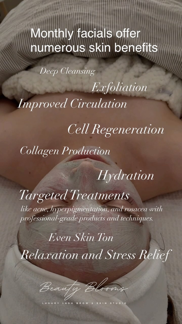 Monthly facials offer numerous skin benefits, including deep cleansing, exfoliation, improved circulation, and stimulation of collagen production, leading to a more radiant, healthy, and youthful complexion.
Targeted Treatments:
address specific skin concerns like acne, hyperpigmentation, and rosacea with professional-grade products and techniques
Relaxation and Stress Relief:
The facial massage and pampering experience can be incredibly relaxing and help reduce stress and anxiety.
Let me love your skin 🤍
#bernardcassiere #skincarenatural #skincare
#pregnancyfacialglow #glassfacial #facialcare #facialmassage #beautybloomstudio #steinbachlashes #lashextensions #volumelashes #lashlift #lashsalonsteinbach #brows #browstylist #dermaplaningfacial #dermaplaningpro