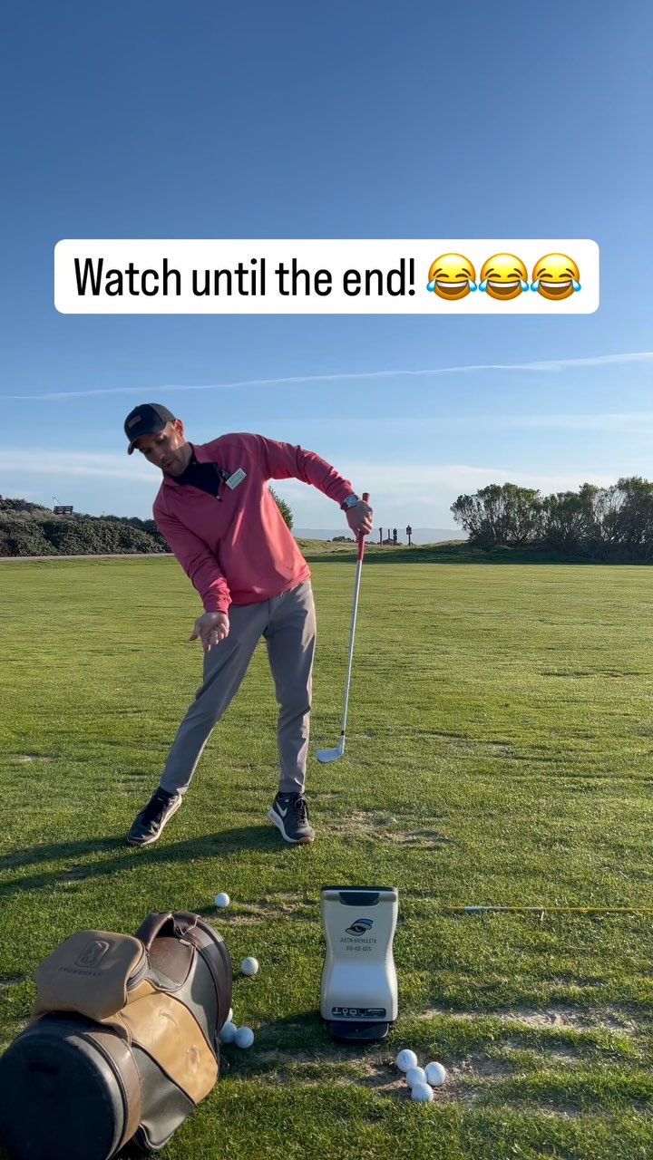 I can’t believe this happened but I guess I deserved it when I asked him to do this. 😂😂😂
Do you also struggle to hit down on the golf ball with an iron?
Watch how my client Chris and I convert his upward swinging motion with his 7-iron into more compressed golf shots swinging down into the turf. 💪
Chris battles early extension with his front foot actually lifting off of the ground as he is tries to hit the golf ball. ⬆️
Because he is jumping up off the ground, his hands take over and flip at the ball causing severe left misses. ⬅️
Do you battle “early extension” too? 🤔
If so, drop me a message and let’s look into it. ⛳️🏌️♂️
#golftips #golflifestyle #golfcoach #golfaddict #golf #golfswing #instagolf #golfstagram #golfislife #swingtips #golfvibes #golfgoals #golflesson #golfpro #tgl #lpga #pga #playbettergolf