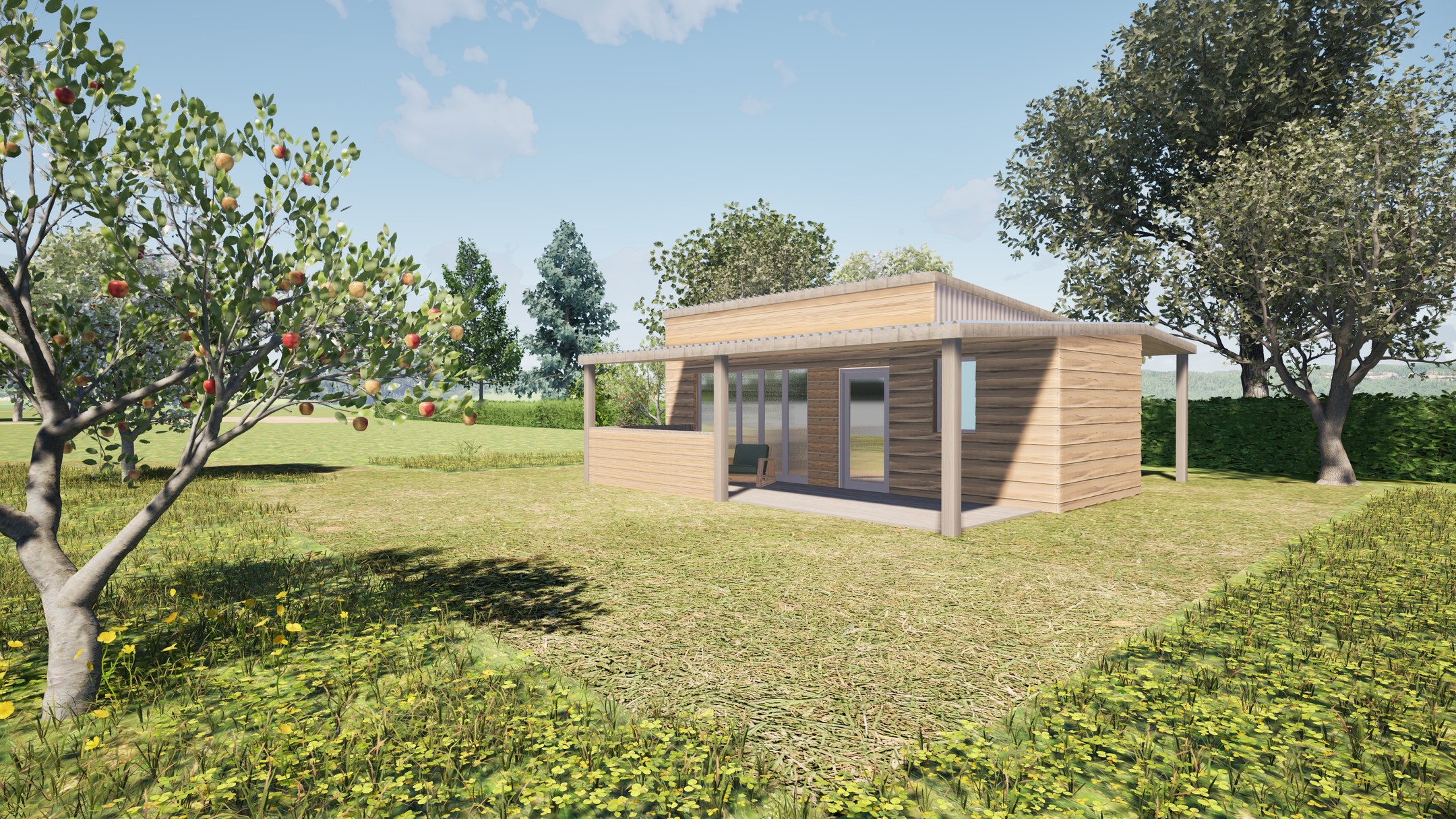 Design for conversion of existing agricultural shed into holiday let / glamping pod.
#glamping