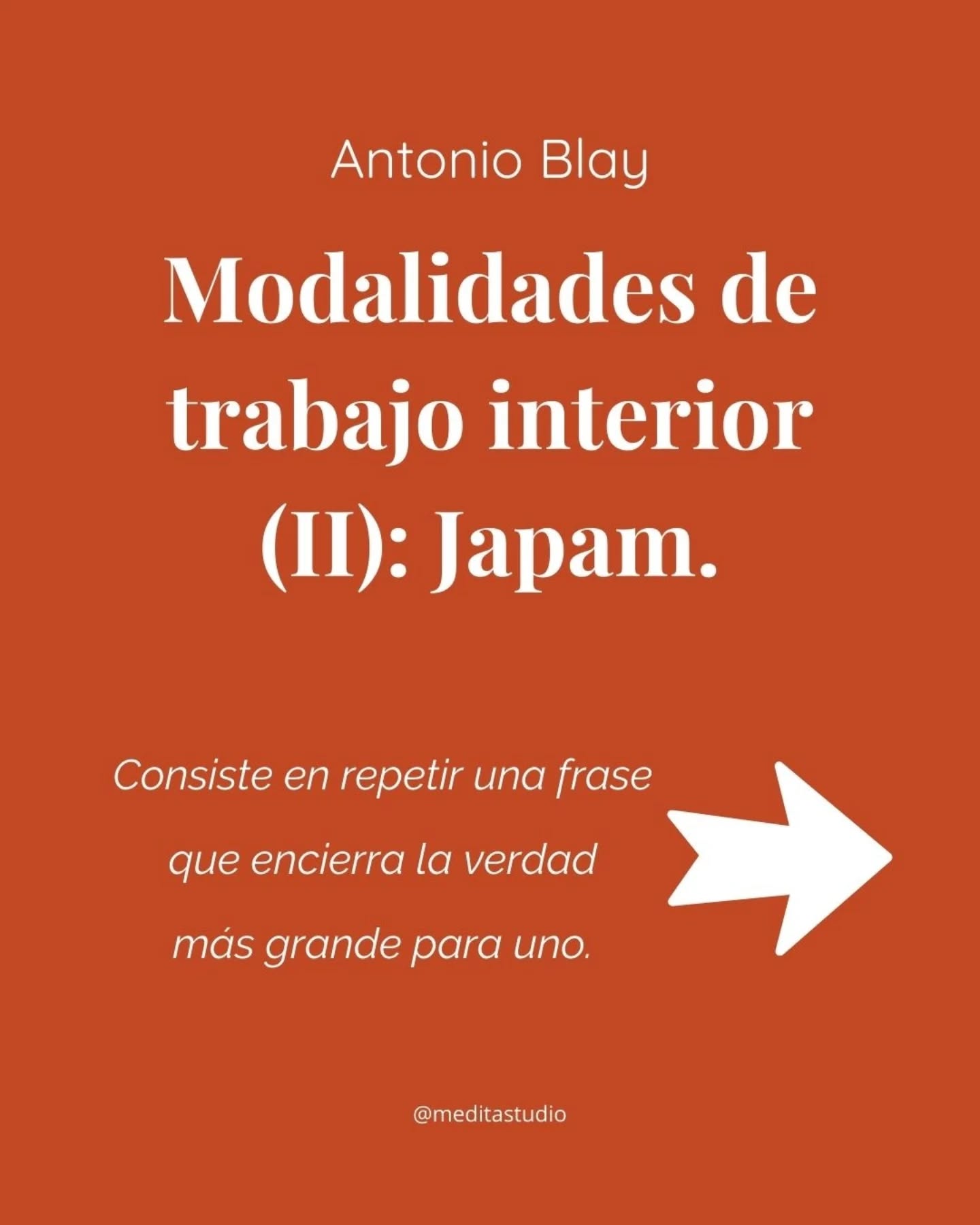 ✨ Japam: La repetición que transforma ✨
Nuestra mente está llena de automatismos que nos alejan de nuestra verdadera esencia. Japam, la repetición de una frase cargada de significado, es una herramienta poderosa para reorientar nuestra atención y profundizar en nuestro camino interior. 🧘♀️🔁
📖 El trabajo interior. Antonio Blay.
🔗 Lee el post completo y accede a la práctica recomendada aquí: https://www.meditayogaestudio.es/post/modalidades-de-trabajo-interior-ii-japam (ENLACE EN STORY)
#TrabajoInterior #AntonioBlay #Japam #Mantra #meditayogaestudio #ElTrabajoInterior #AntonioBlay #CrecimientoInterior