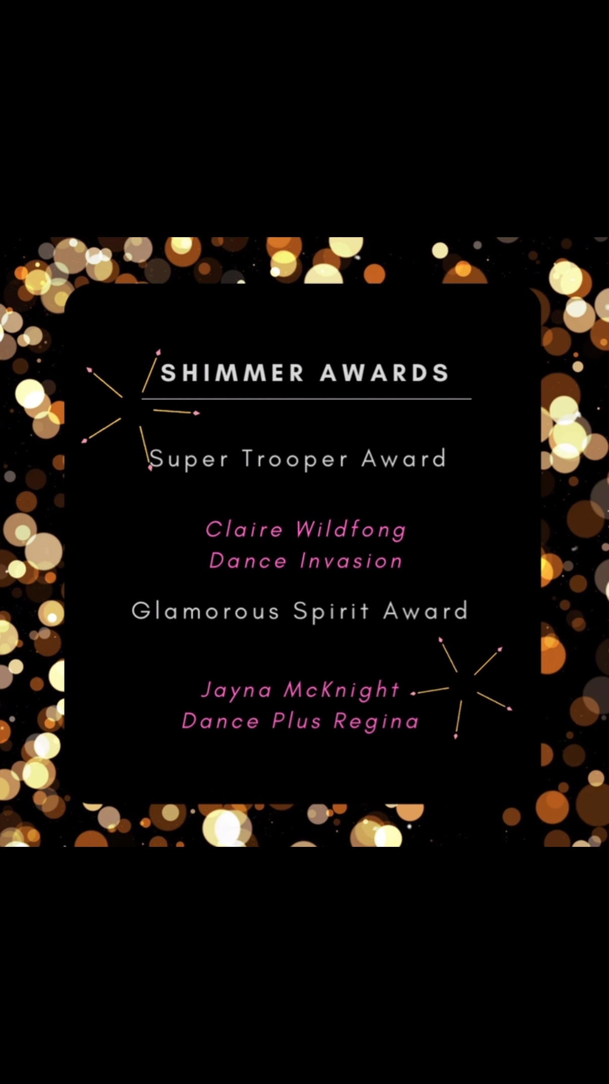 Our first ever ‘Shimmer’ Award recipients! 💖