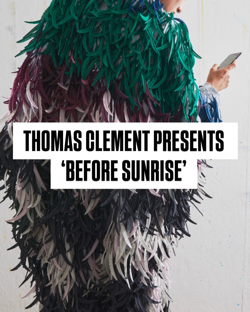 @ThomasClem.ent redefines spontaneity and precision in his latest collection, ’Before Sunrise’, a lineup shaped by fleeting encounters and everyday moments.
Colours, textures, patterns, and cuts come together to produce interesting pieces which aren’t like anything we have seen before from a recent graduate designer.
The shoes! Let’s talk about those shoes. The buckles simultaneously doubling as nails, the curved heel, the colours and textures … all effortless and unique in their individual aesthetic. @ThomasClem.ent defines his personality and style through his garments.
The use of deadstock zippers become “biomechanical feathers” through deconstruction, while a collaboration with Aigues Vertes pulls in handwoven textiles crafted with a real sense of purpose.
Clement writes, “Much like a step to the side, my creative process is nourished by exchanges, faces, images, and spontaneous ideas that push me to reinvent myself while maintaining the technical rigour essential to fashion practice.” And it’s evident through the garments the emerging designer has meticulously produced. The flair for design partners beautifully with the craft and technique of the piece’s manufacture.
Ob-sessed! 🪶
Modelled effortlessly by: @gascorr (Carla Corminbœuf)
#EMERGINGDESIGNER #FASHION #FASHIONDESIGNER #FASHIONDESIGN #STYLE #CLOTHING #DESIGNER #DESIGN #ART #ARTIST #GENEVE #SWISS #PARIS #PARISFASHION #FASHIONSTUDENT #FASHIONWEEK #COLLECTION #VIRAL #EXPLORE #LONDONFASHION #FYP #ASTHETIKMAGAZINE #SCULPTURE