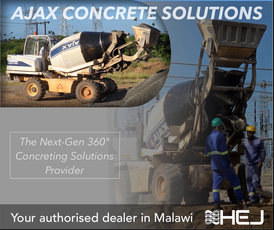 HEJ is your authorised dealer in Malawi for all your next-gen 360 degree concrete solutions by @ajaxengineering Find out more by following the link https://hejackson.com/index.php/ajax/
#ajaxconcrete #Malawi #ConcreteSolutions