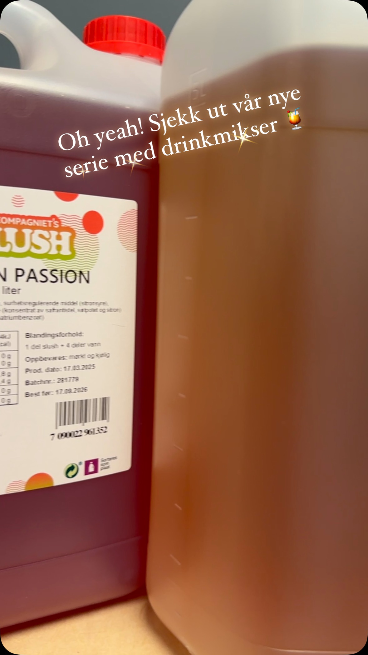 Yes! Da ligger vår nye serie med drinkmikser ute i nettbutikken 🍸🍹❄️
#pasjonsfrukt #margarita #longislandicedtea #mojito #frozen #slush #popcorncompagniet