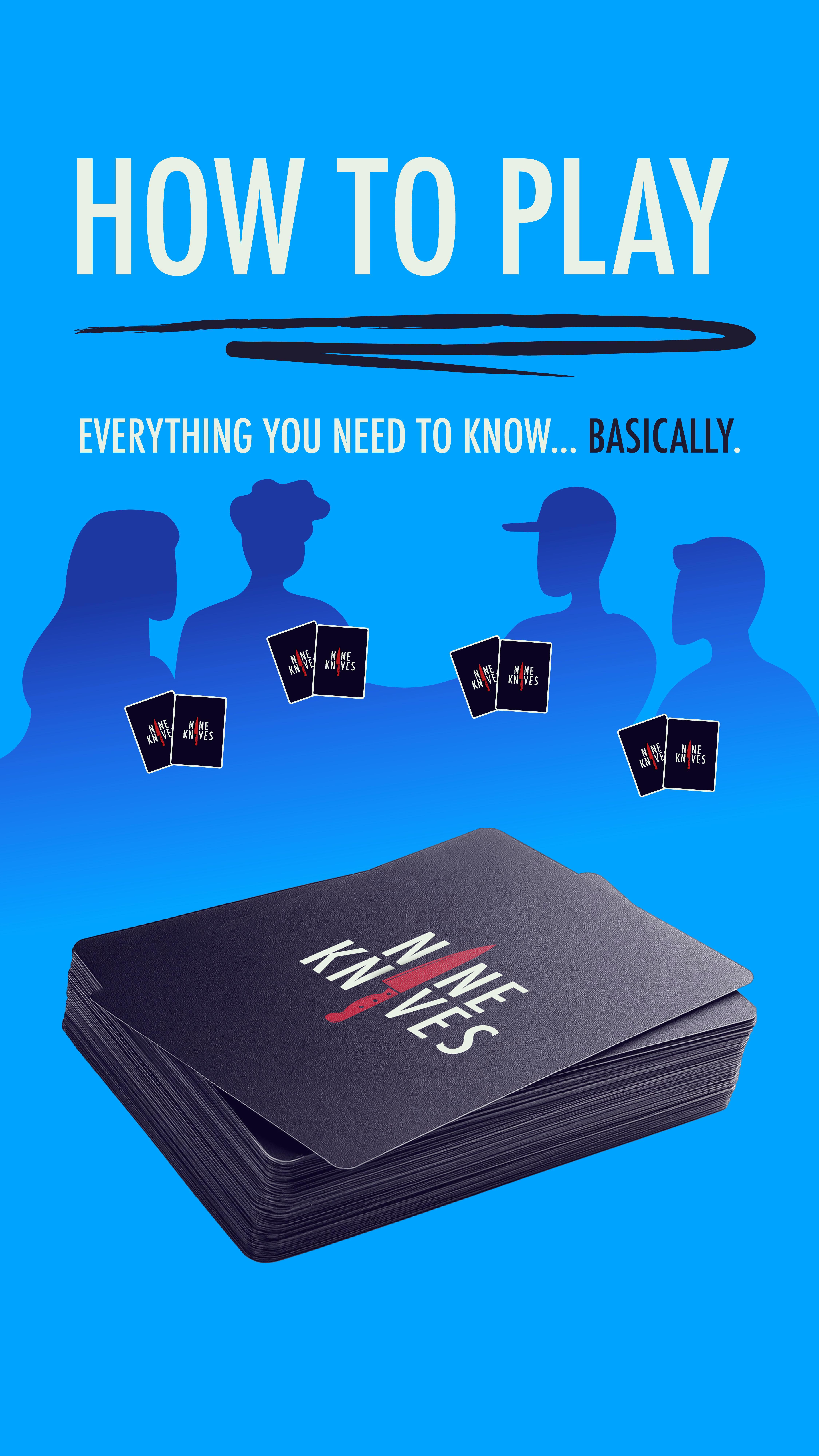 ‼️⚠️📲** Rotate your phone**📲⚠️‼️
The “How to play with KNIVES!” Guide (for dummies) Part ONE!
#nineknivesgame #cardgame #partycardgame #gamenight #cardgames #competitivegame #familygamenight #partygame #tabletopgames